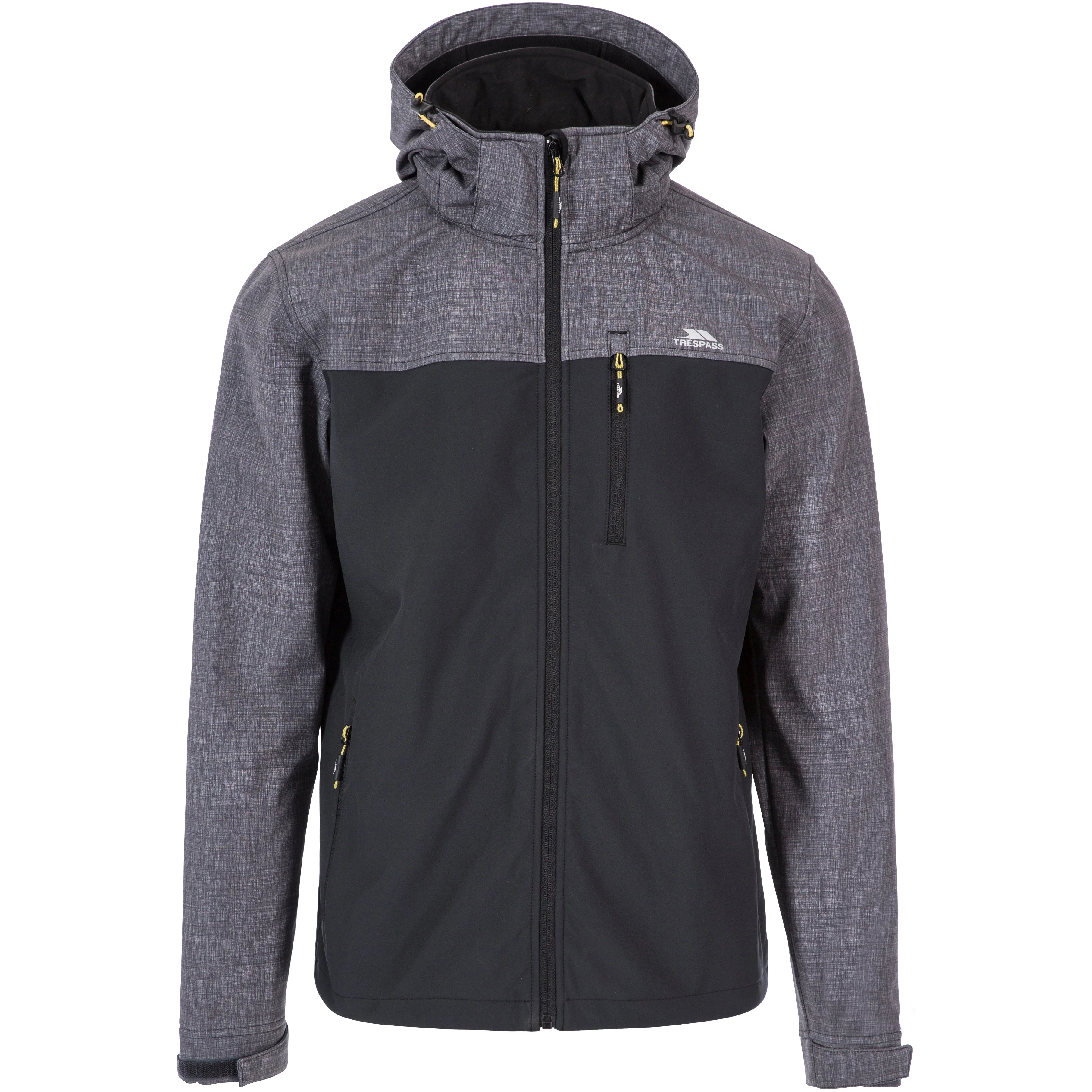 Abbott Men's Breathable Softshell Jacket in Dark Grey Marl - Image 5