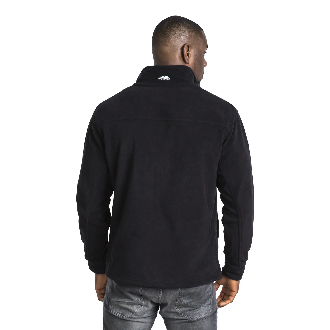 Bernal Mens Full Zip Fleece Jacket - Black - Image 4