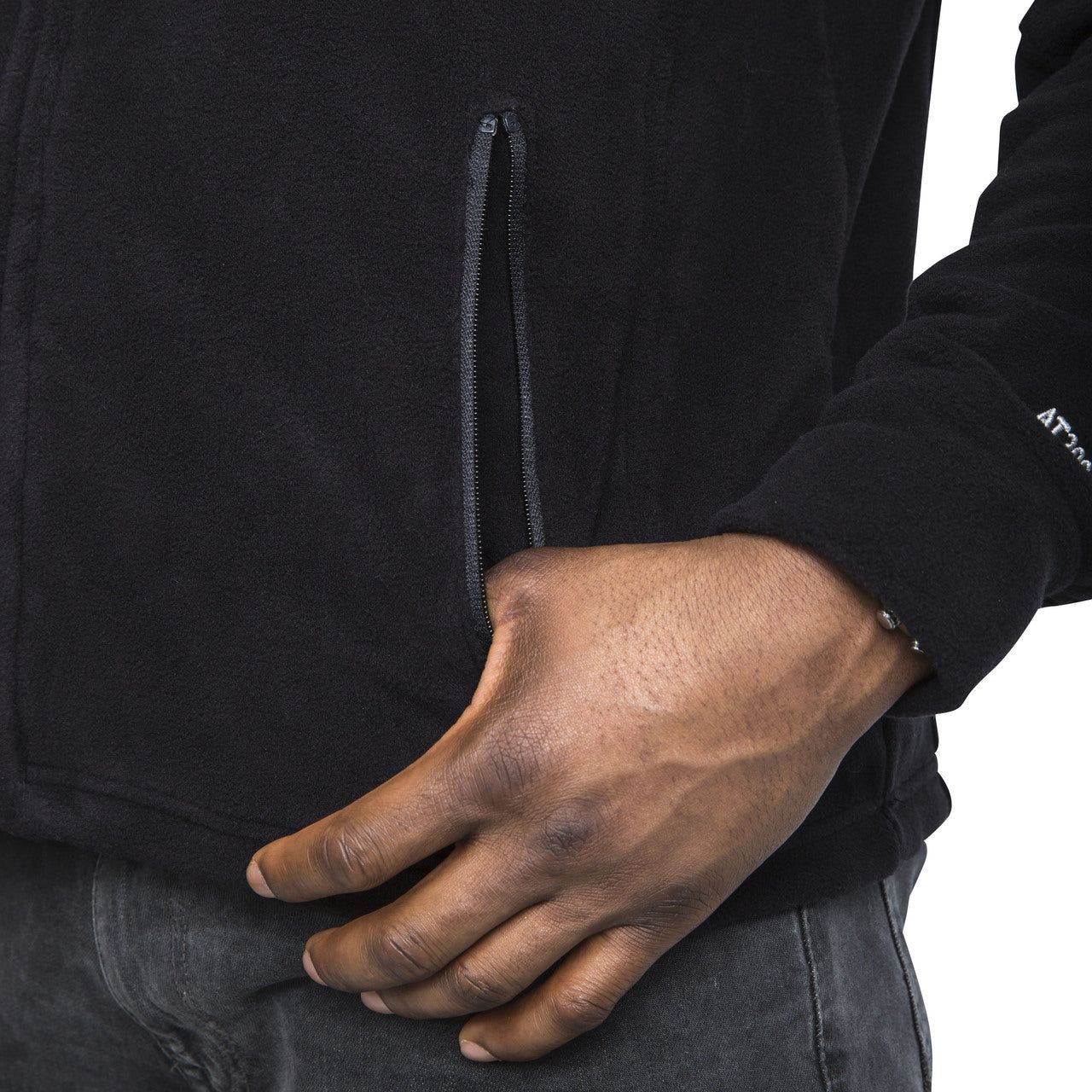 Bernal Mens Full Zip Fleece Jacket - Black - Image 8