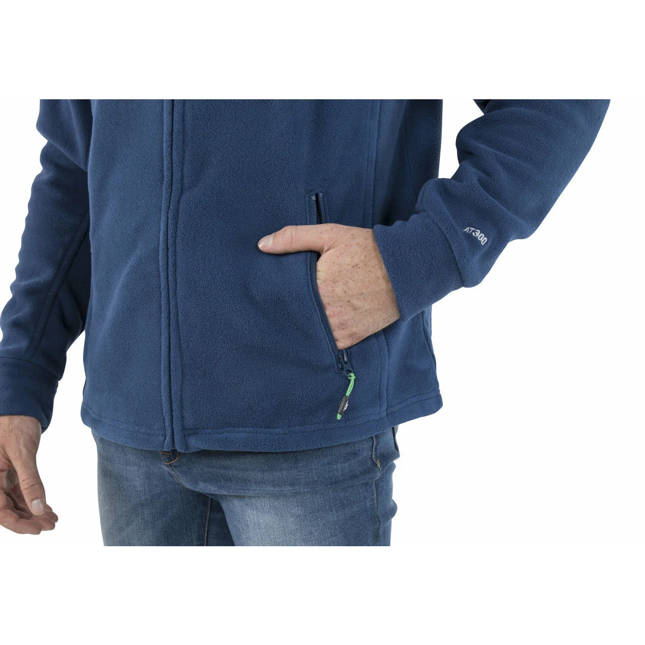 Bernal Mens Full Zip Fleece Jacket - Navy Tone - Image 7