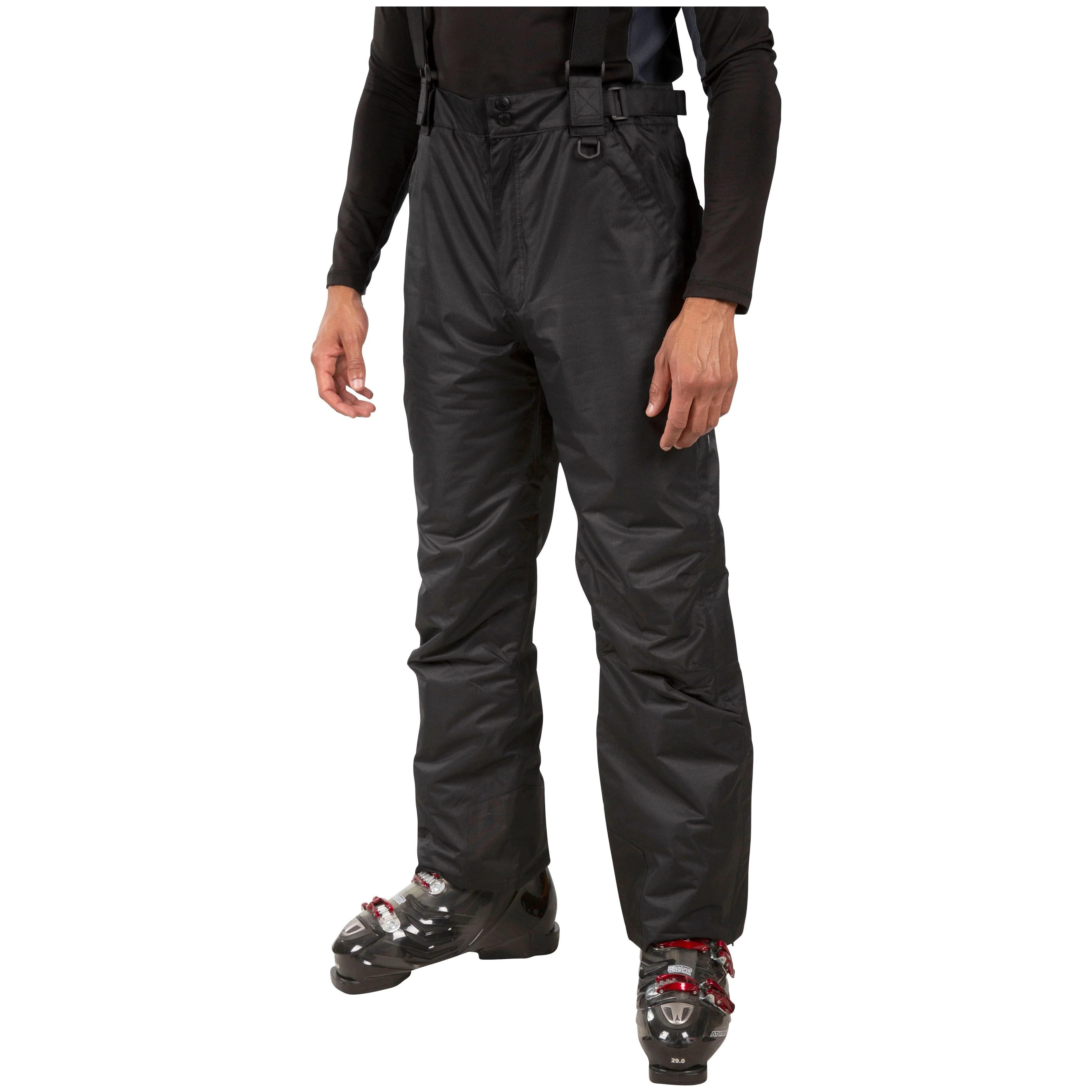 Bezzy Mens Padded Waterproof Ski Pants in Black - Image 3