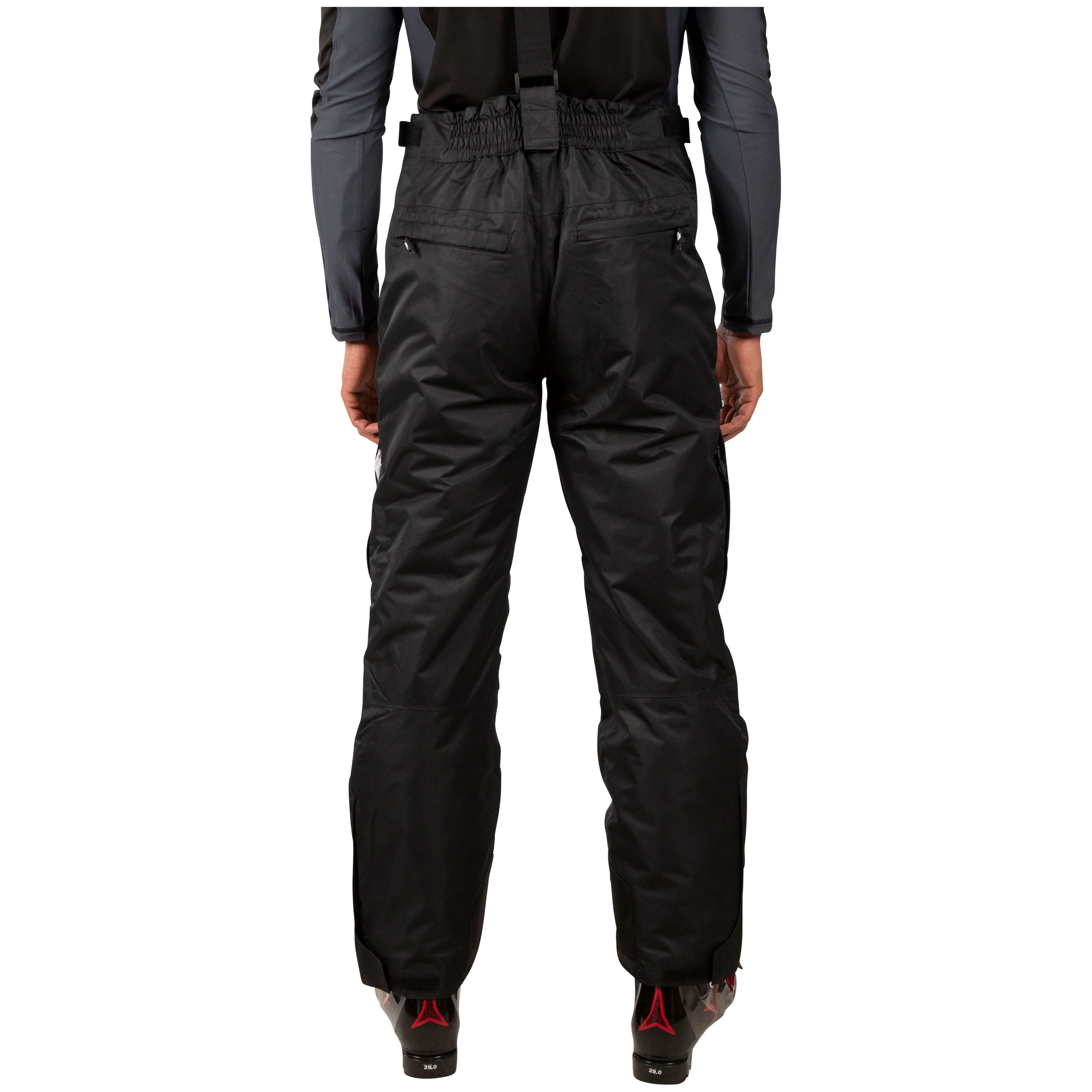 Bezzy Mens Padded Waterproof Ski Pants in Black - Image 4