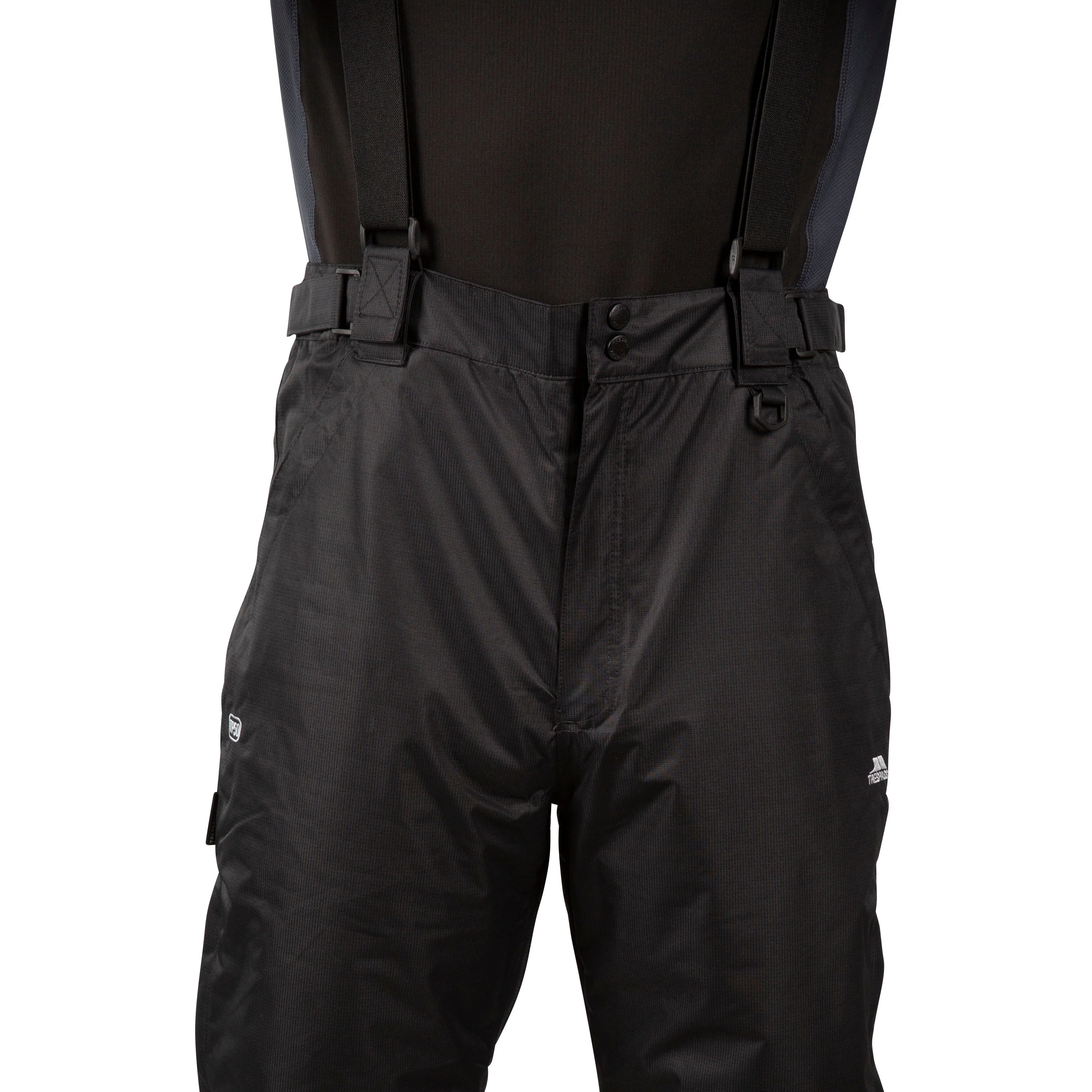 Bezzy Mens Padded Waterproof Ski Pants in Black - Image 5