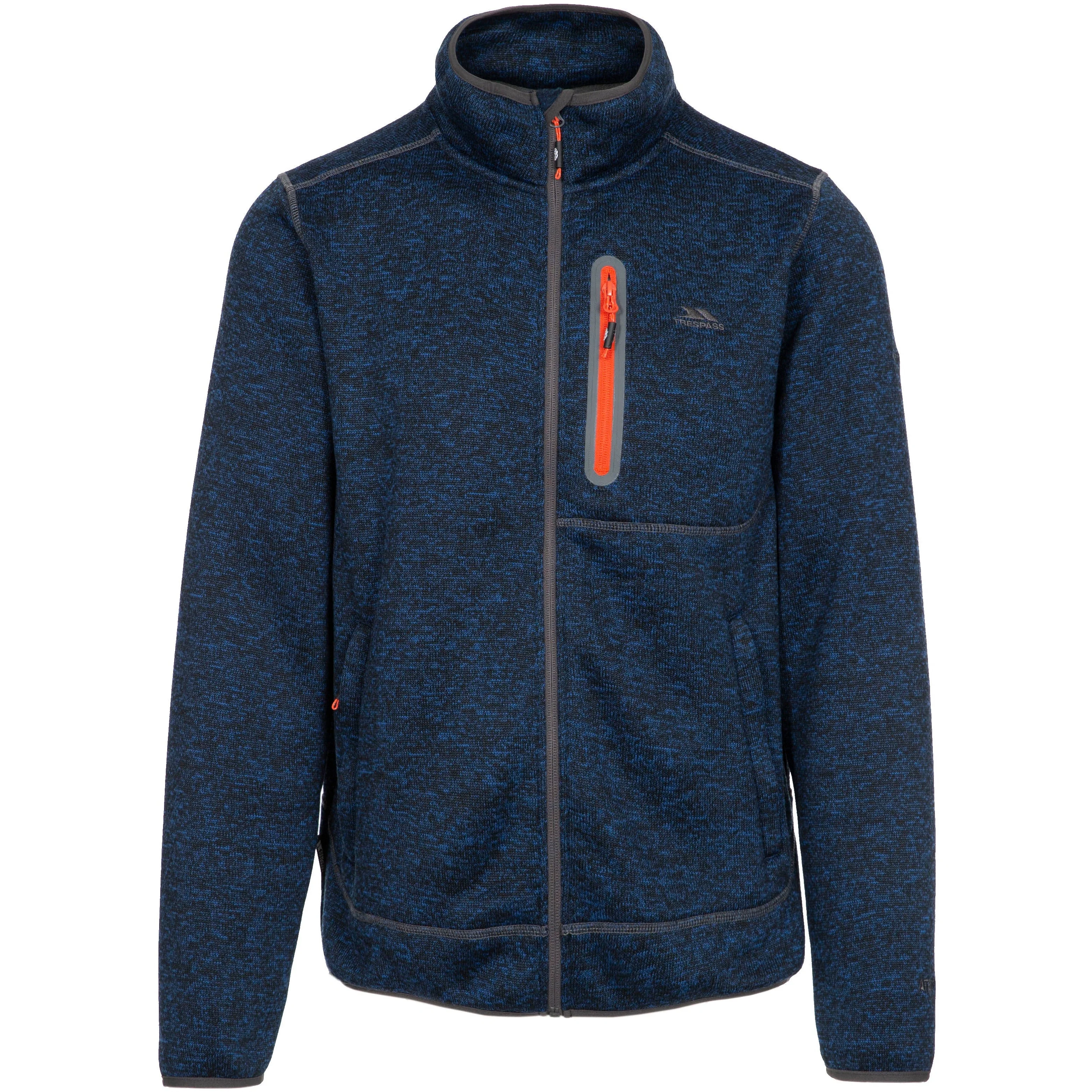 Bingham - Men's Fleece Jacket - Navy Marl - Image 3