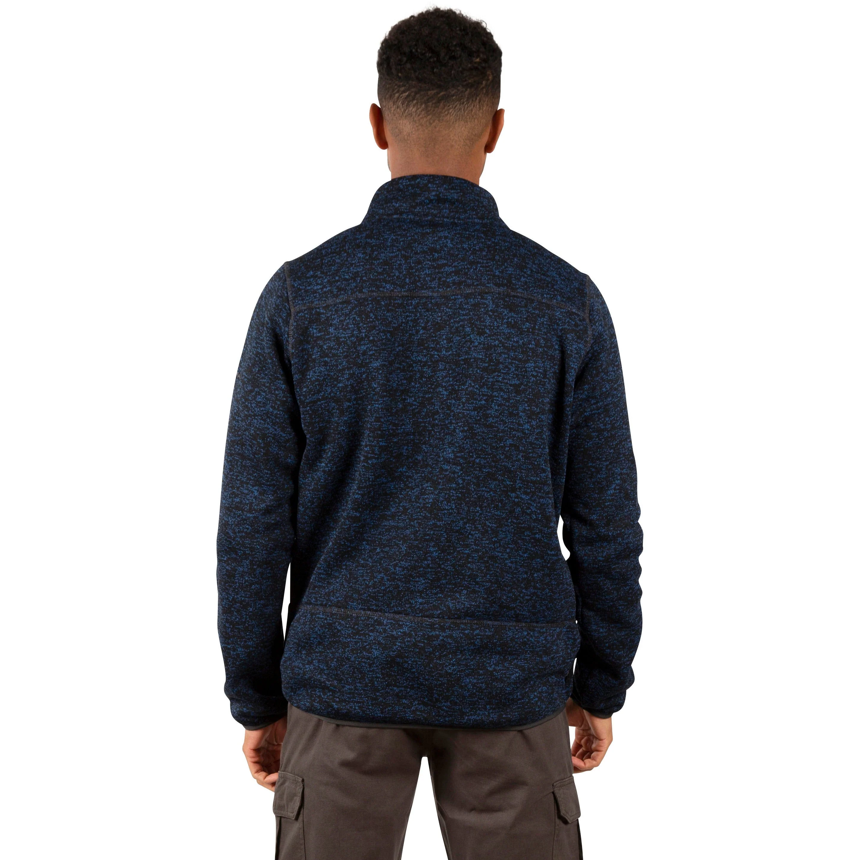 Bingham - Men's Fleece Jacket - Navy Marl - Image 4