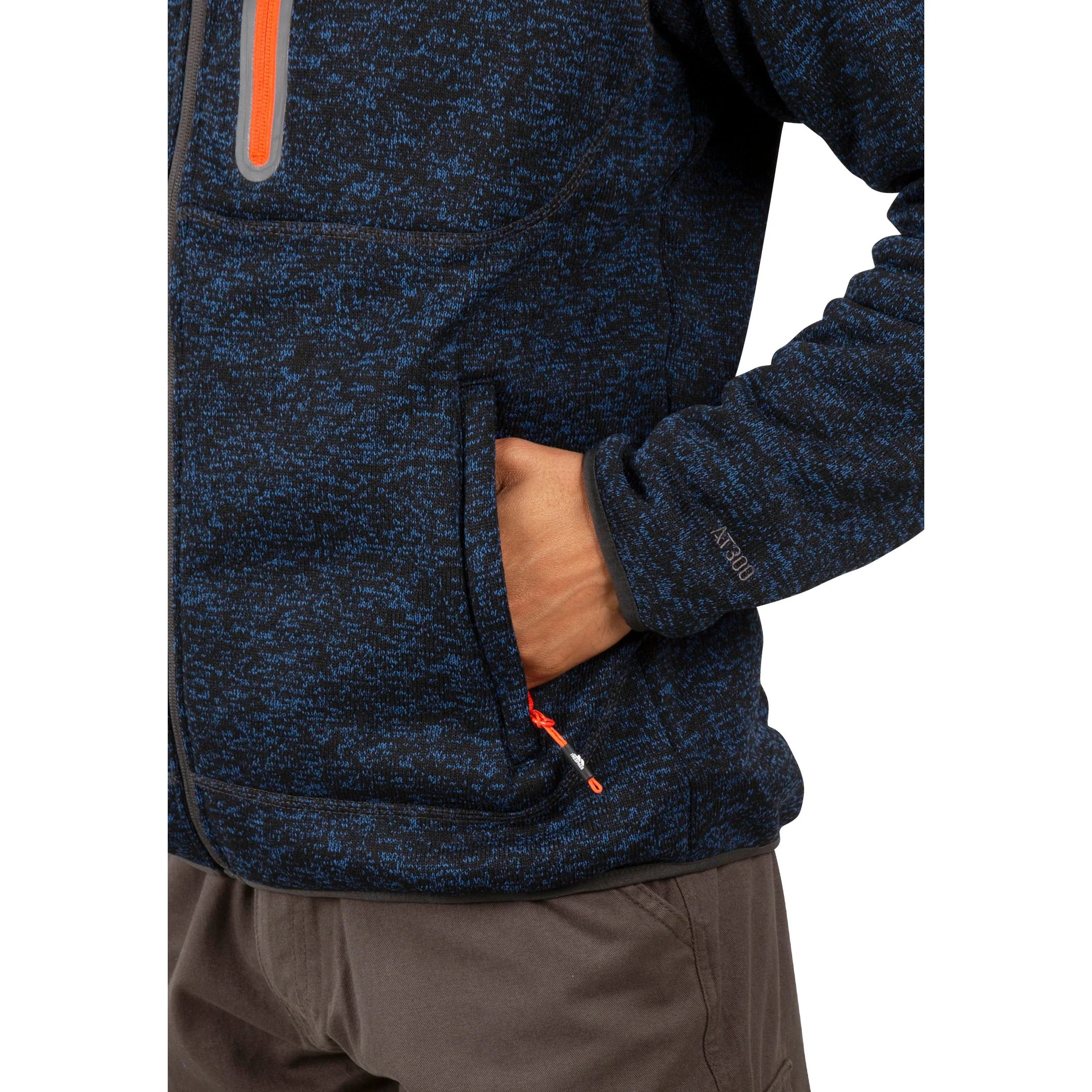 Bingham - Men's Fleece Jacket - Navy Marl - Image 5