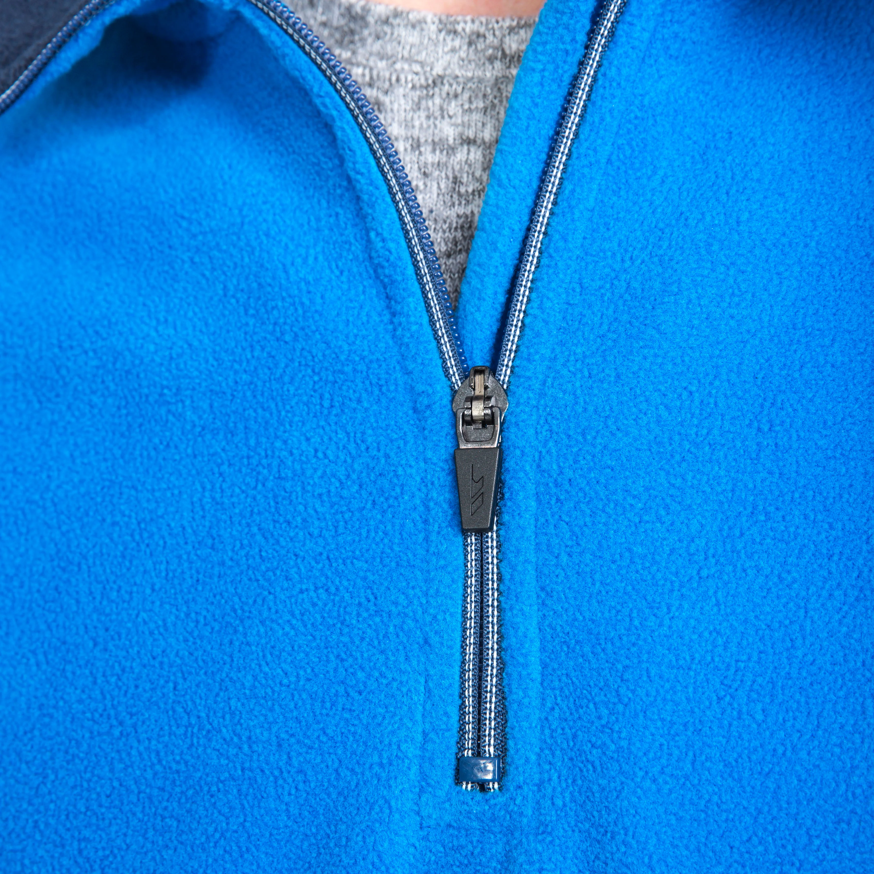 Blackford Mens Half Zip Microfleece in Bright Blue - Image 4