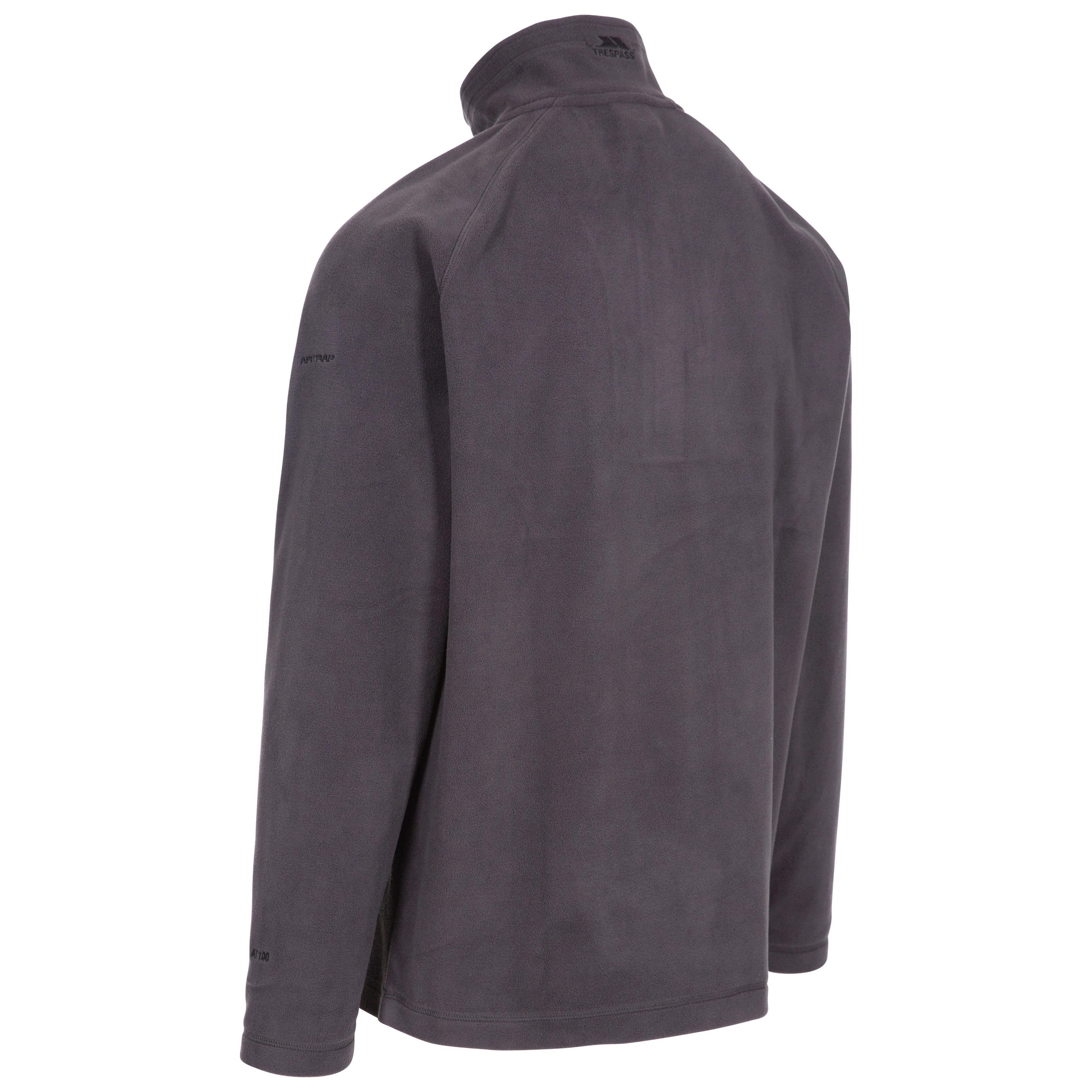 Blackford - Mens Half Zip Microfleece - Dark Grey - Image 4