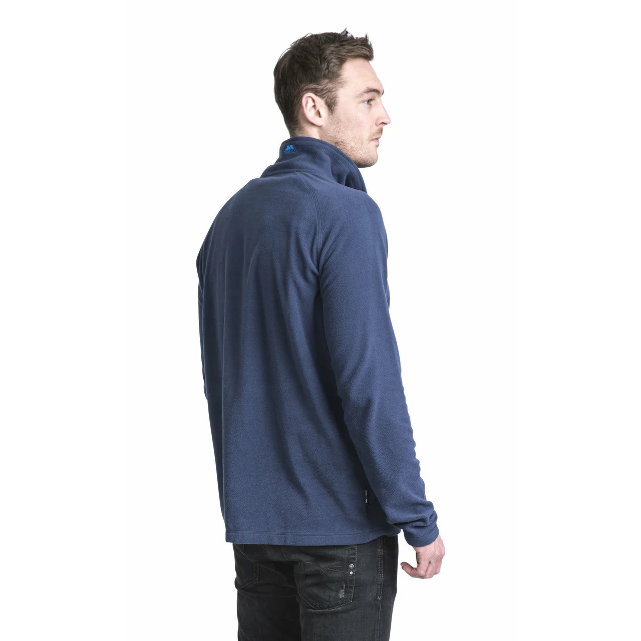 Blackford Mens Half Zip Microfleece in Navy - Image 4