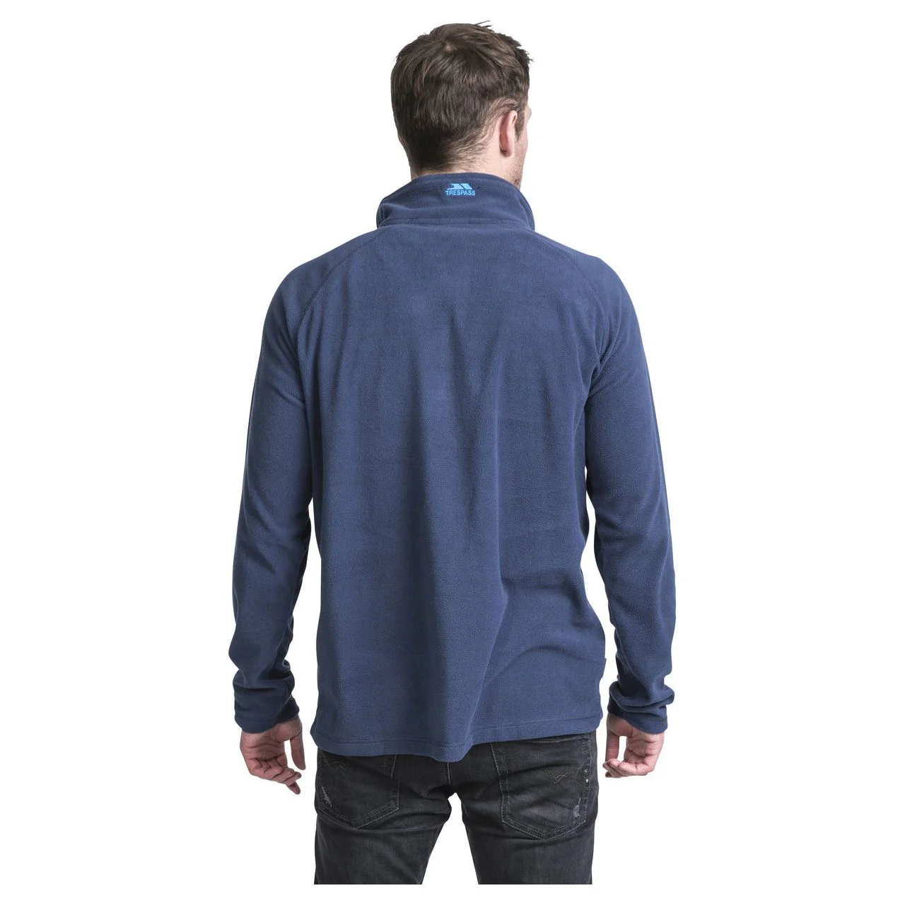 Blackford Mens Half Zip Microfleece in Navy - Image 5