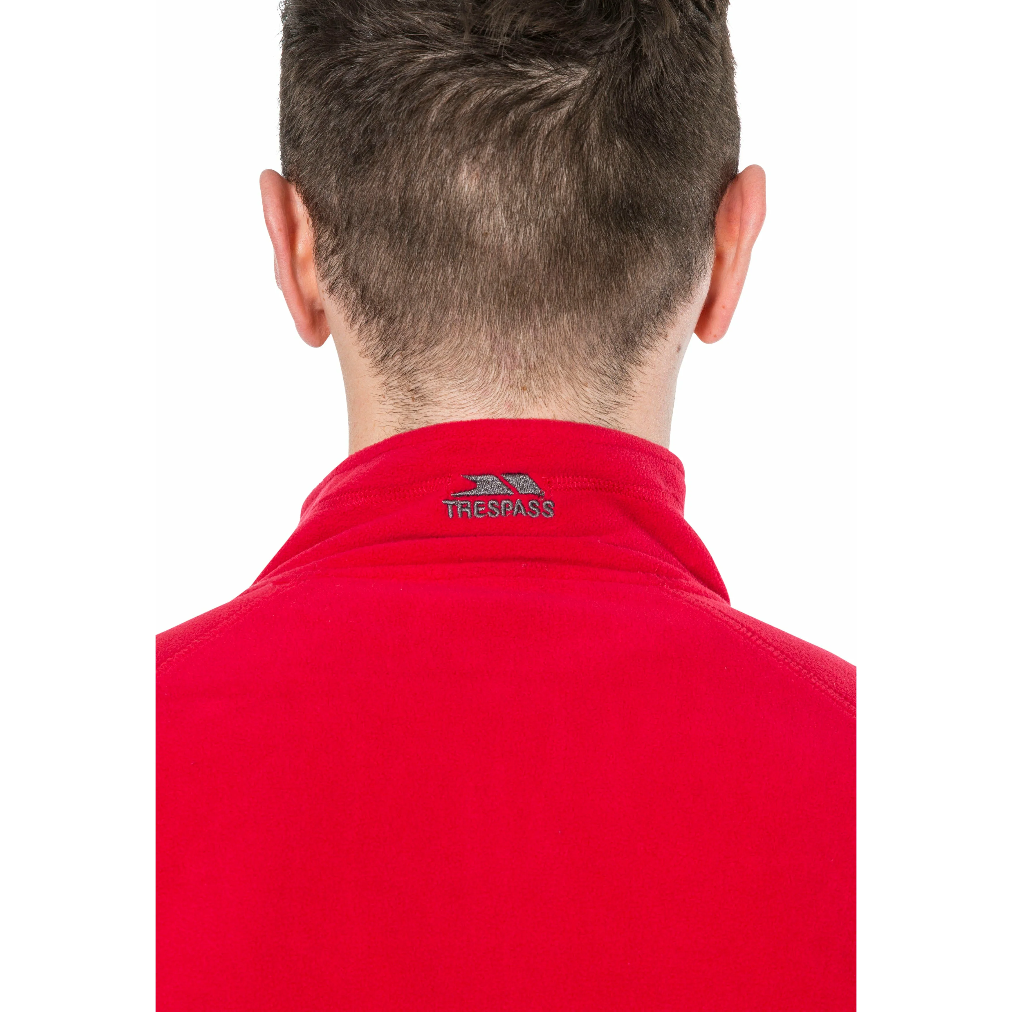 Blackford Mens Half Zip Microfleece in Red - Image 6
