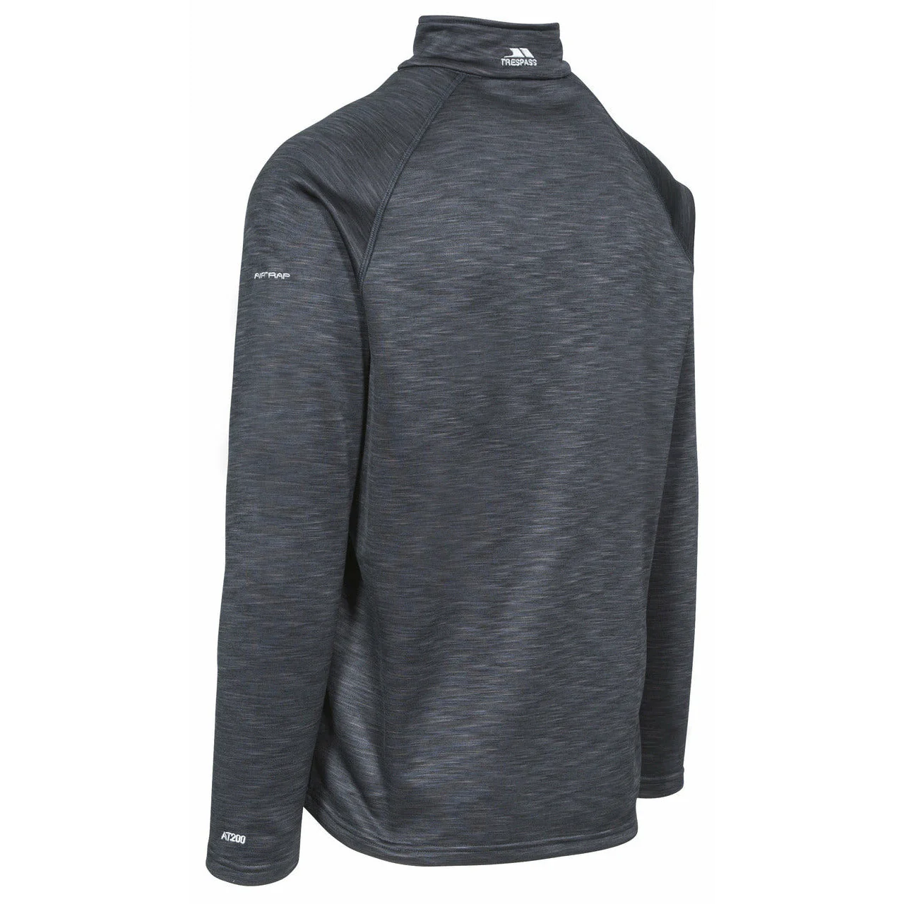 Collins Mens Half Zip Fleece Jumper in Black Marl - Image 4