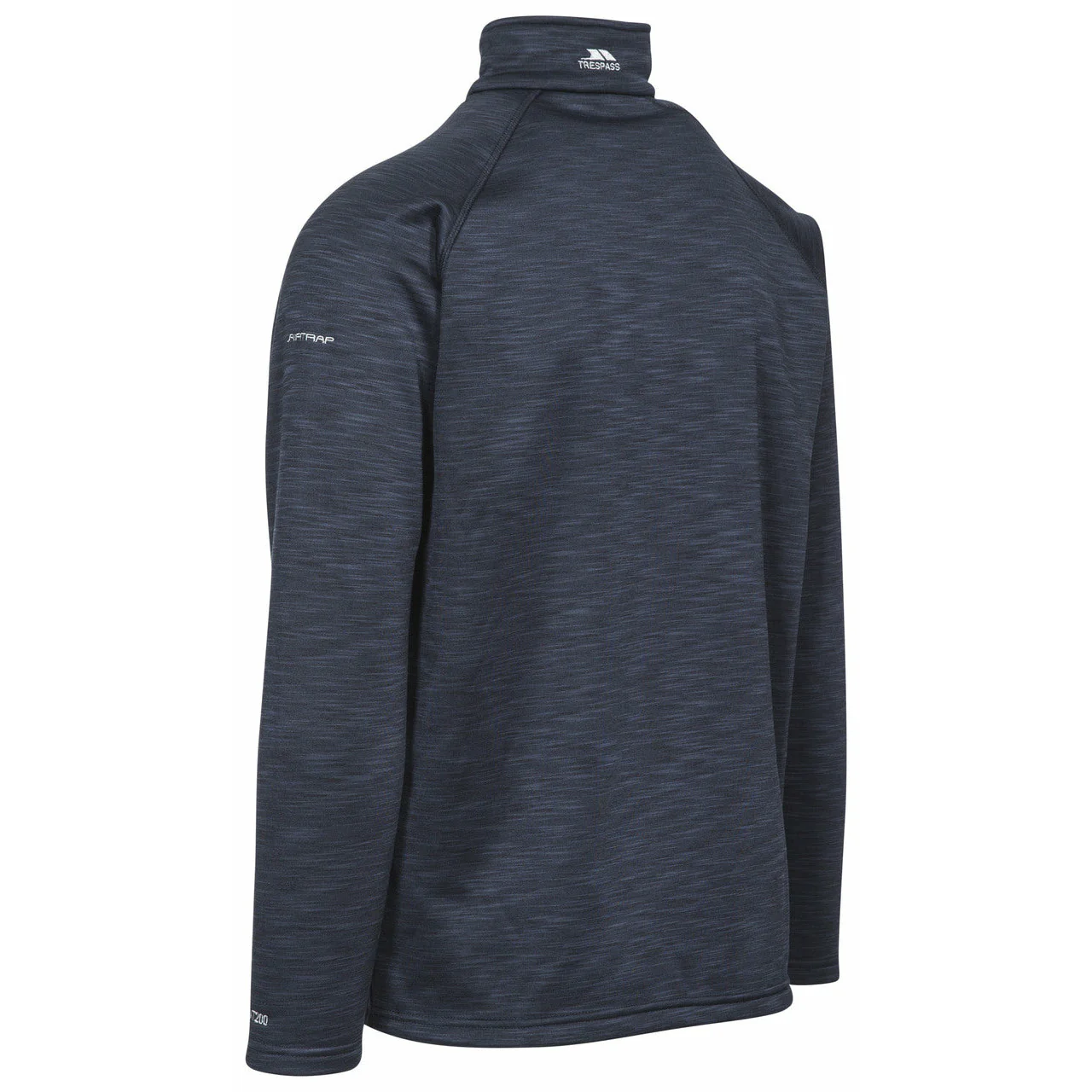 Collins Mens Half Zip Fleece Jumper in Navy Marl - Image 5
