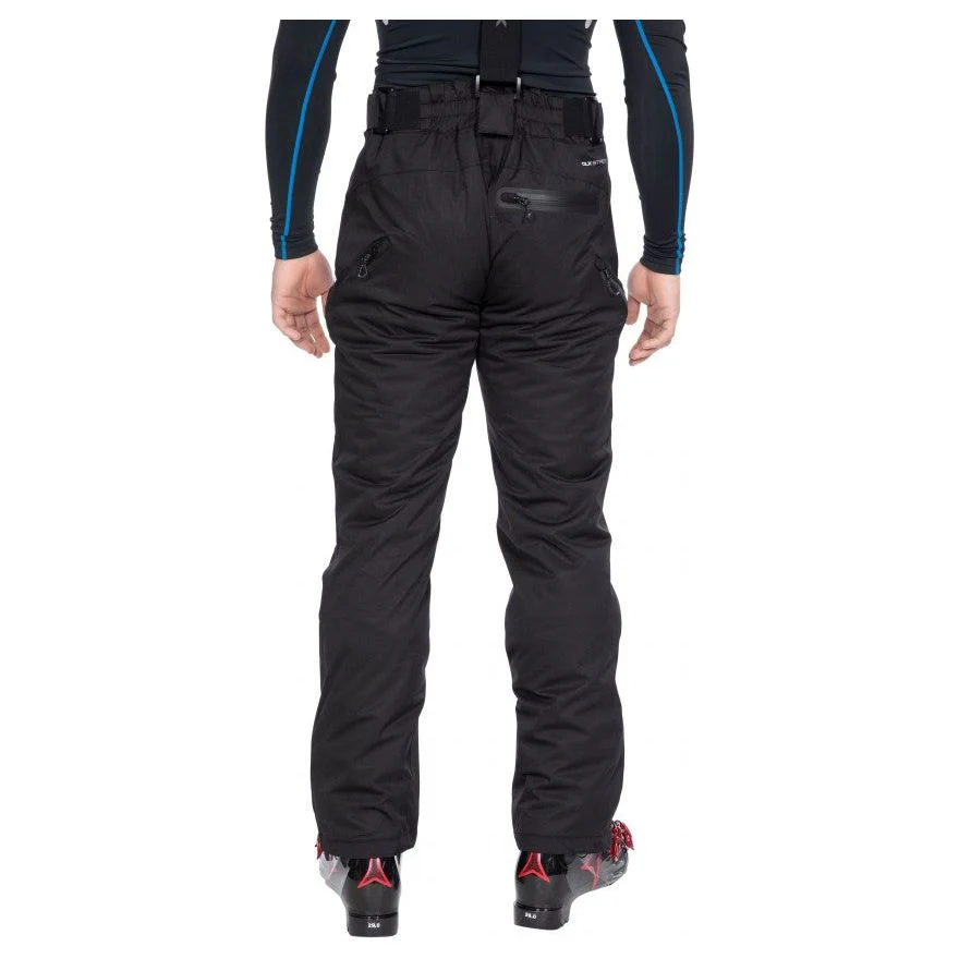 Dlx Men's Kristoff Stretch Ski Pants With Ankle Gaiters - Black - Image 3