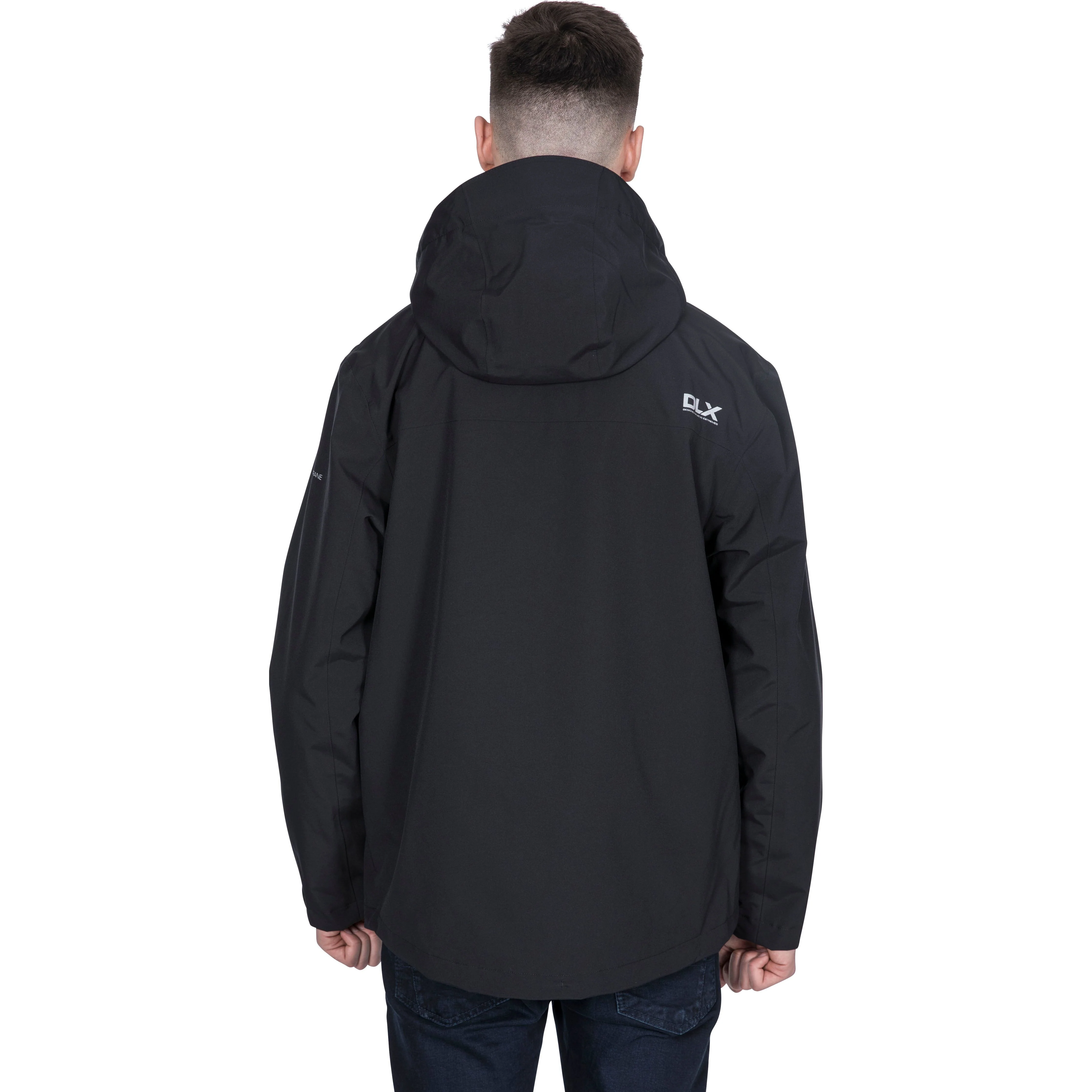 Oswalt Mens DLX Unpadded Waterproof Jacket - Black - Image 8