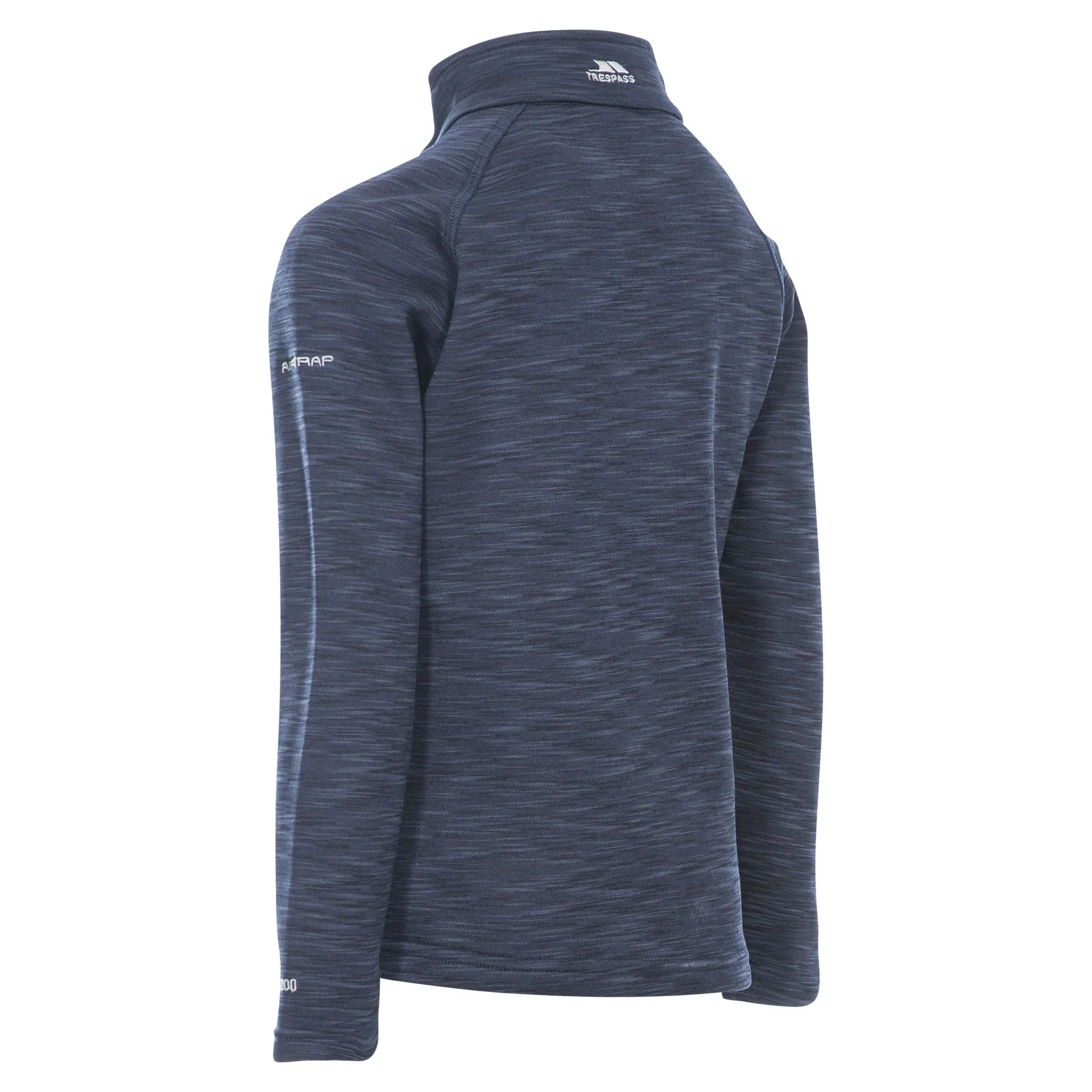 Edvin Boys' Fleece Jumper in Navy Marl - Image 3