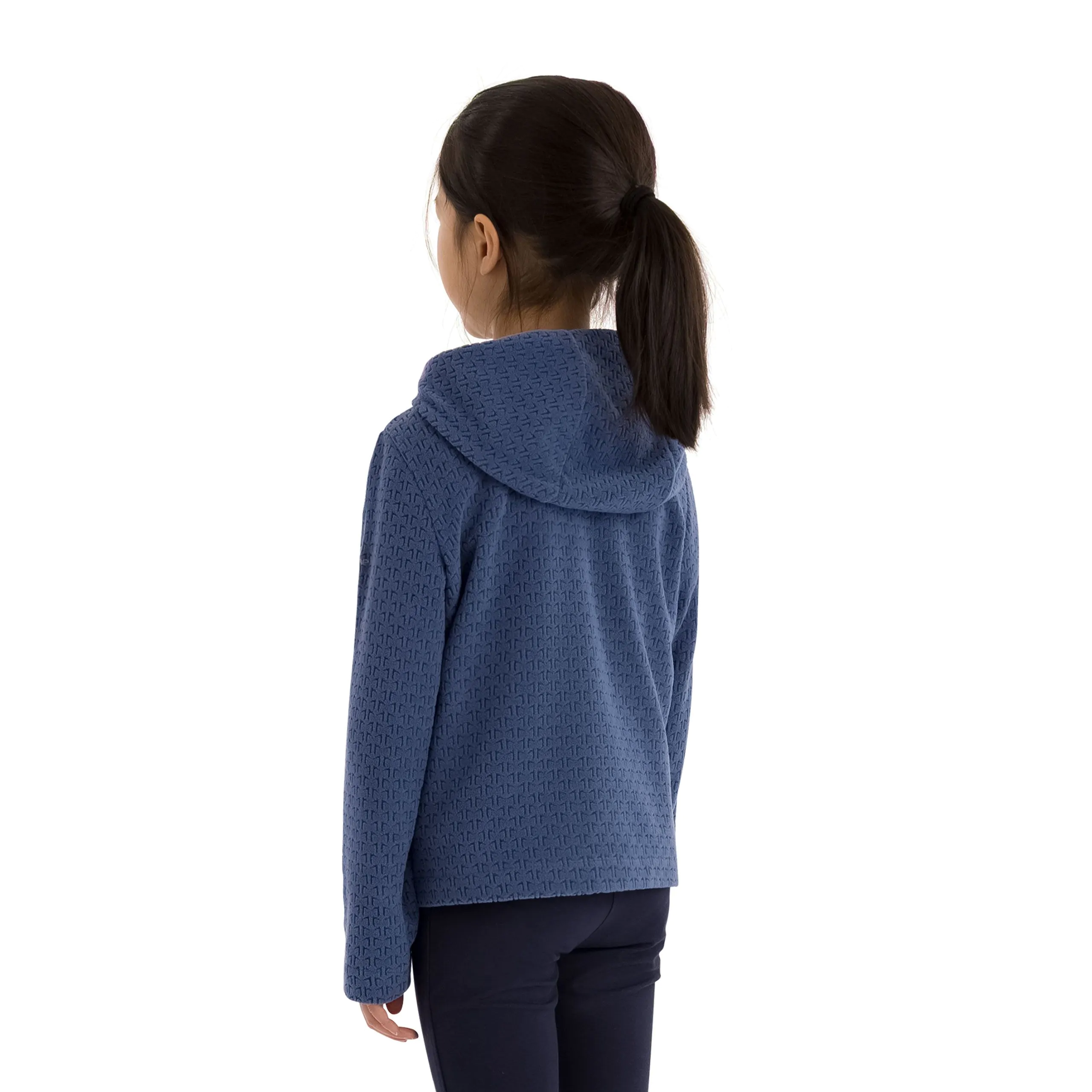 Everild Unisex Kids Full Zip Fleece in Bluetone - Image 6