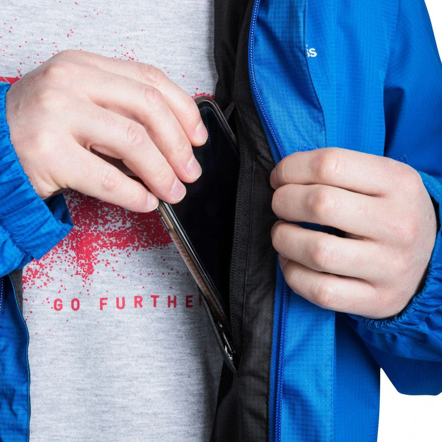 Fraser 2 Men's Unpadded Waterproof Jacket in Blue - Image 8