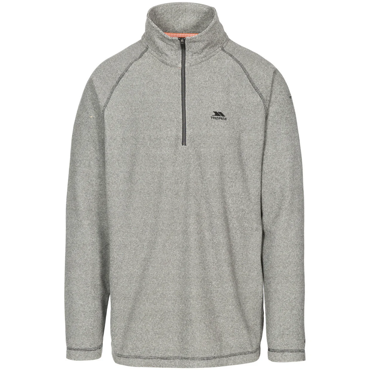 Keynote Mens Half Zip Fleece Top in  Black / Grey - Image 7