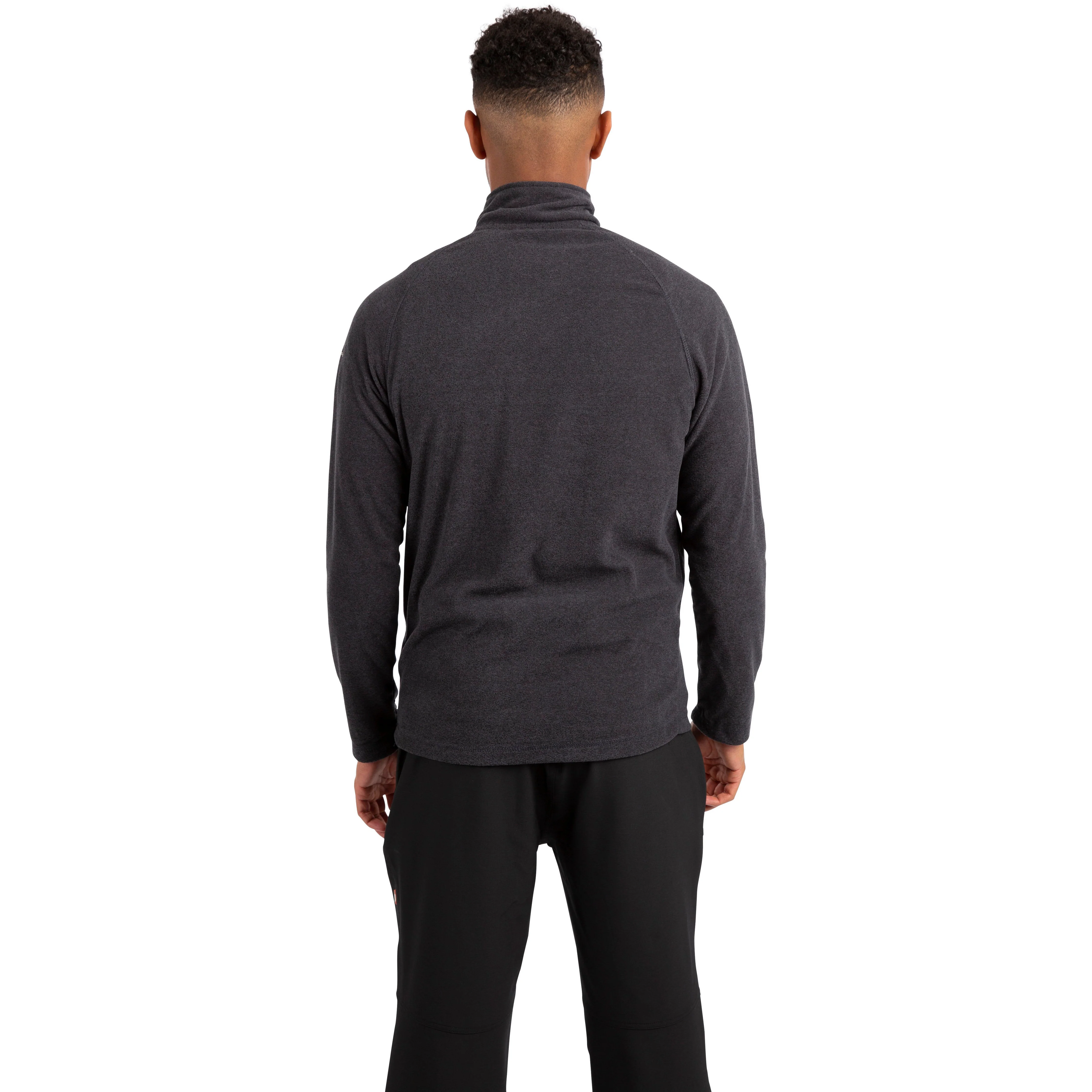 Keynote Mens Half Zip Fleece Jumper in Charcoal - Image 3