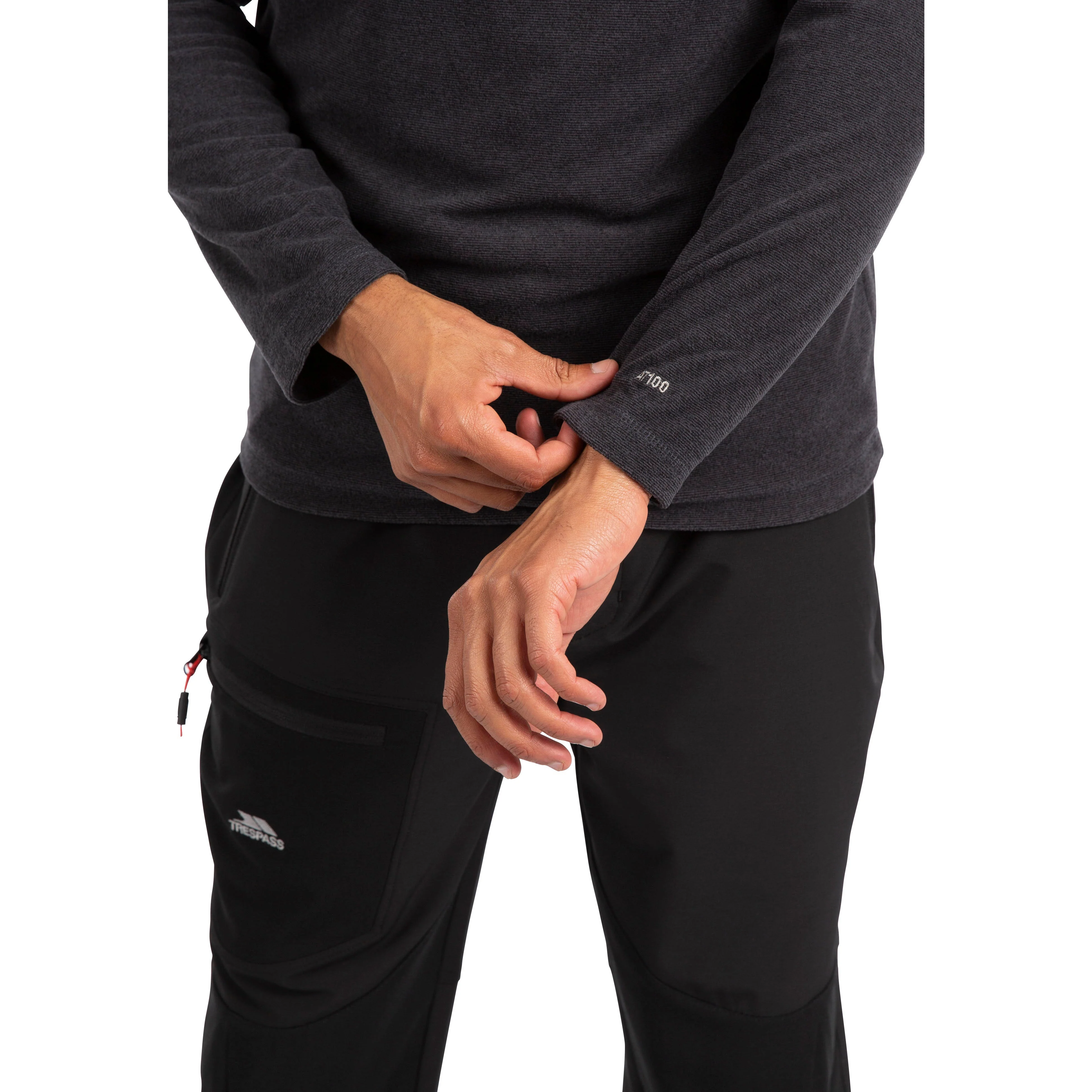 Keynote Mens Half Zip Fleece Jumper in Charcoal - Image 5