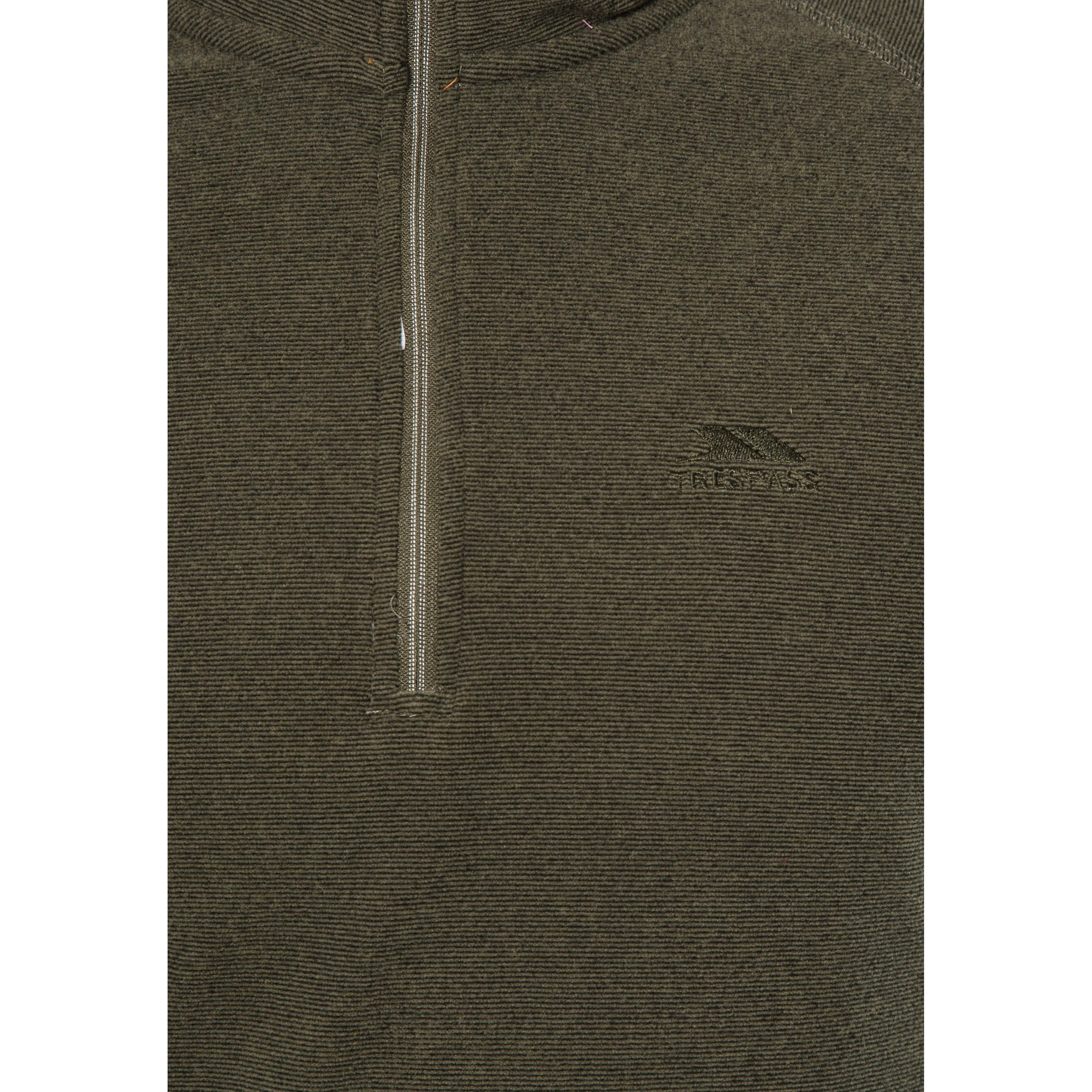 Keynote Mens Half Zip Fleece Top in Moss Green - Image 5