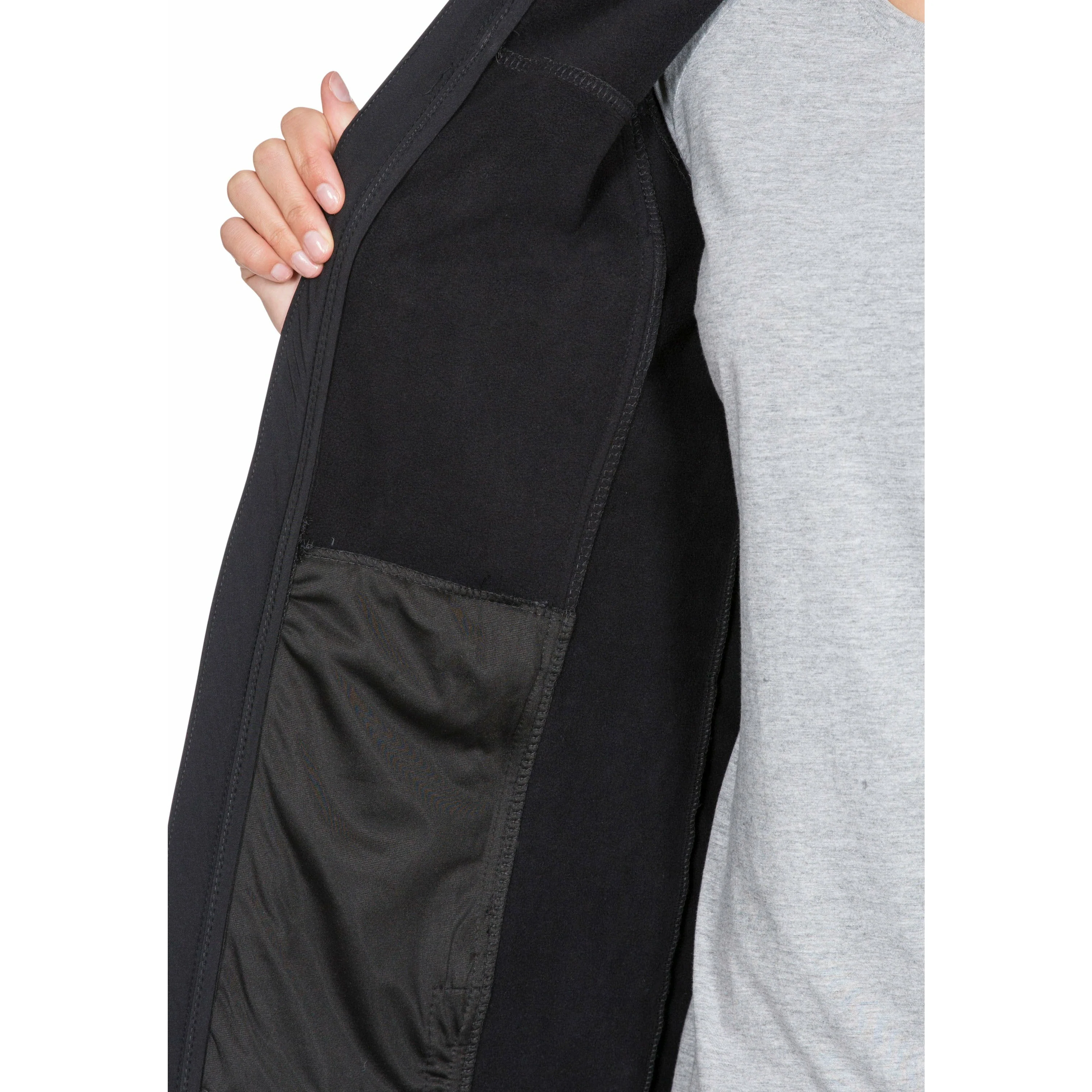 Kristen Women's Longer Length Softshell Jacket in Black - Image 11
