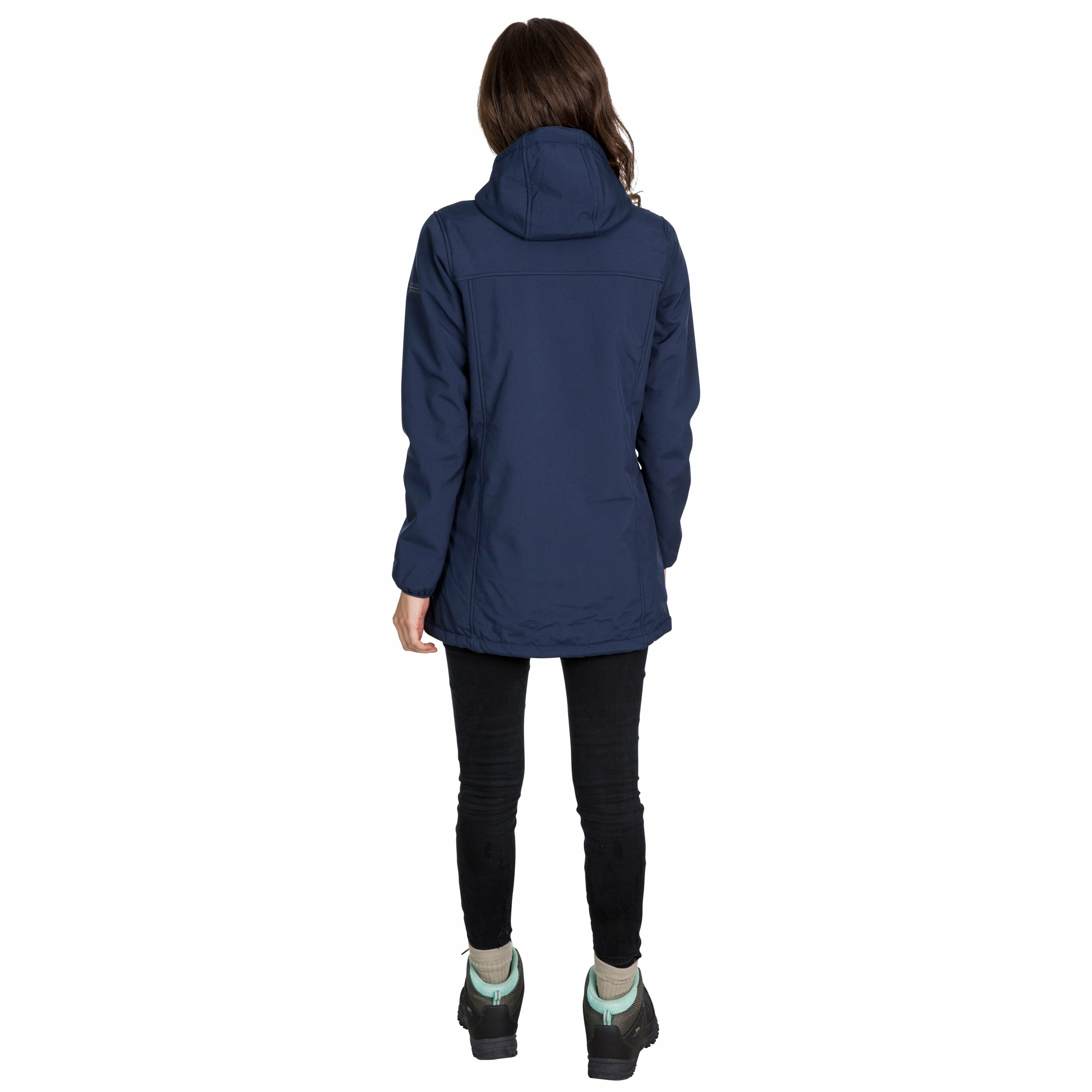 Kristen Women's Longer Length Softshell Jacket in Navy - Image 6
