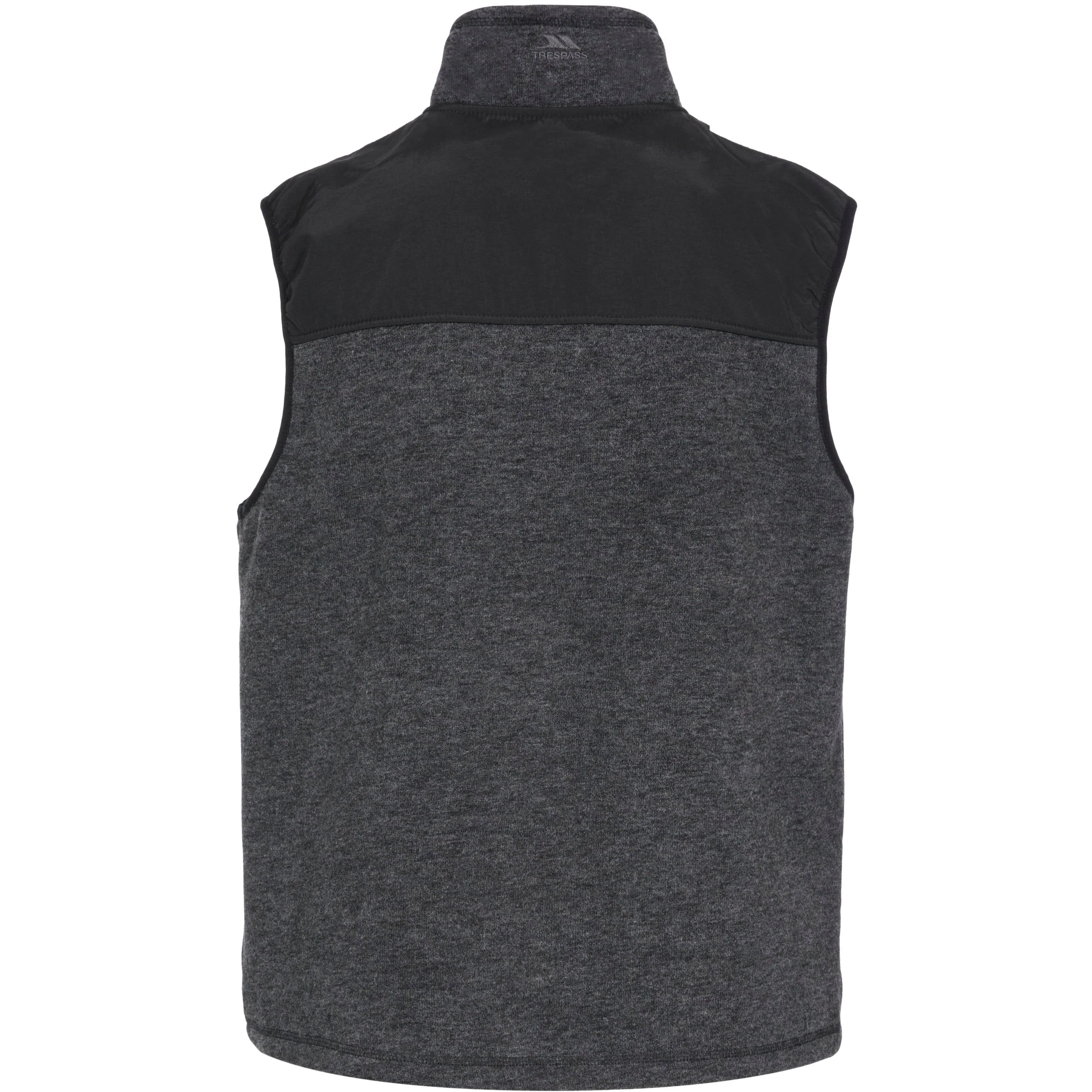Leafminer Men's Fleece Gilet / Bodywarmer in Black Melange - Image 3