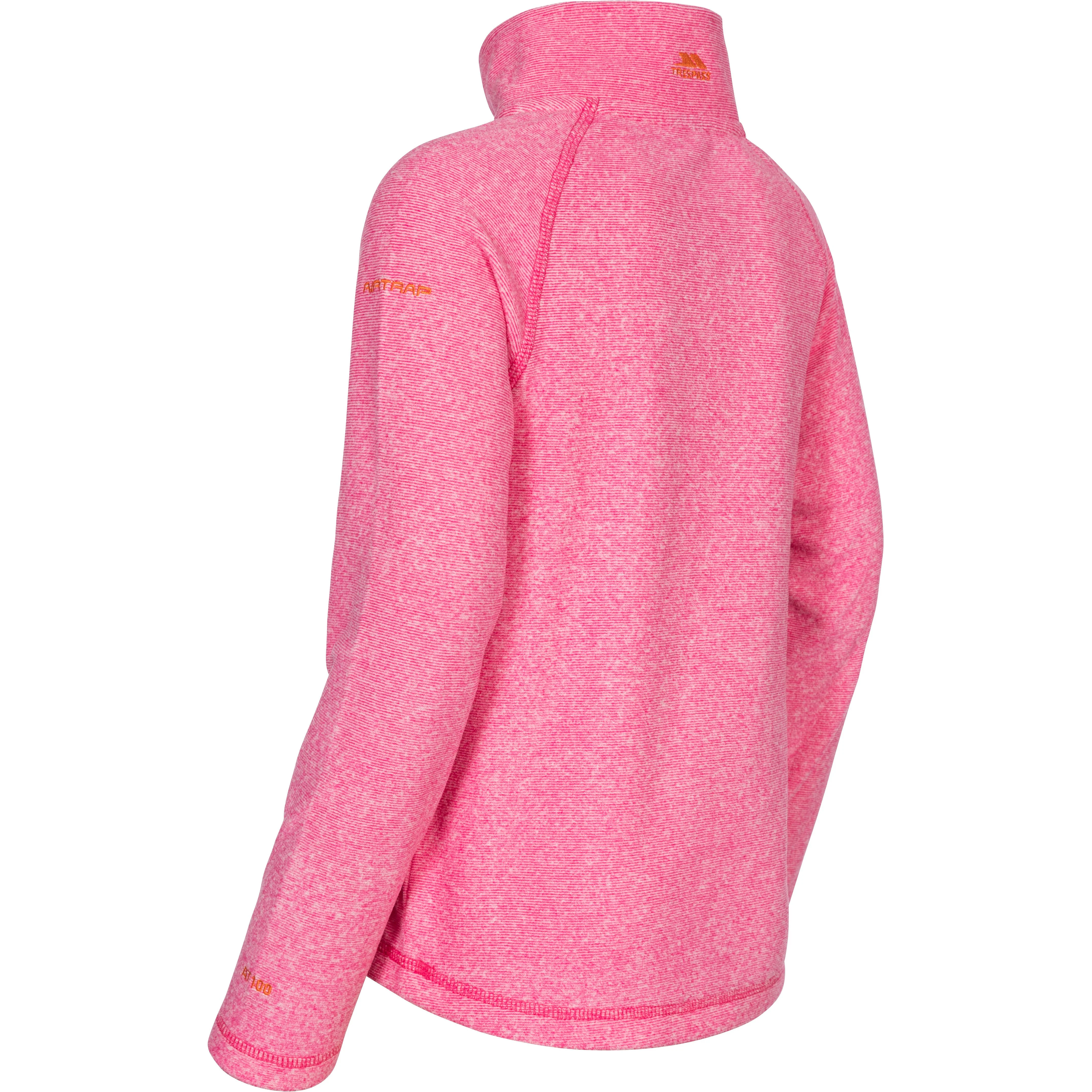 Meadows Girls' 1/2 Zip Fleece Jumper in Pink Lady - Image 6