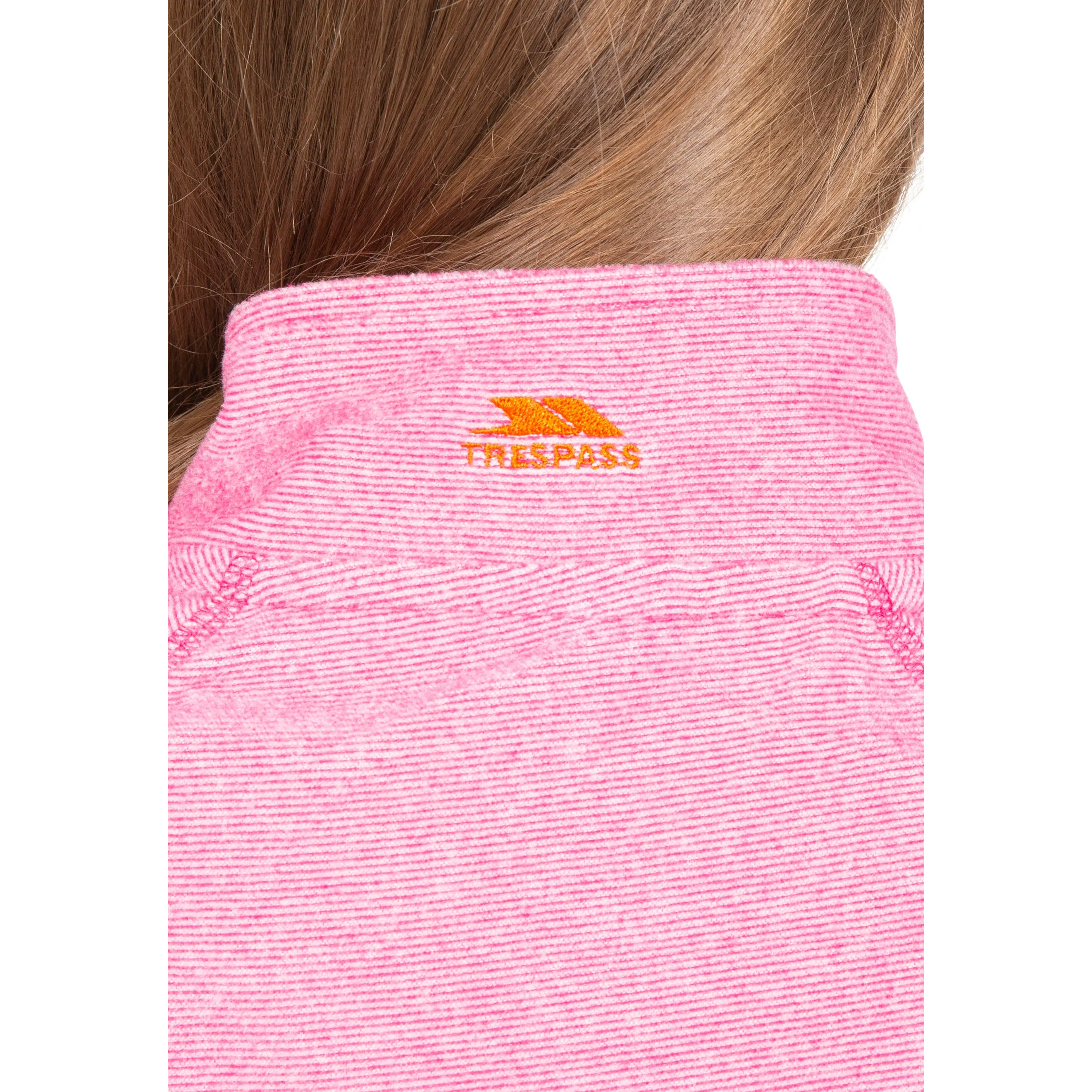 Meadows Girls' 1/2 Zip Fleece Jumper in Pink Lady - Image 8