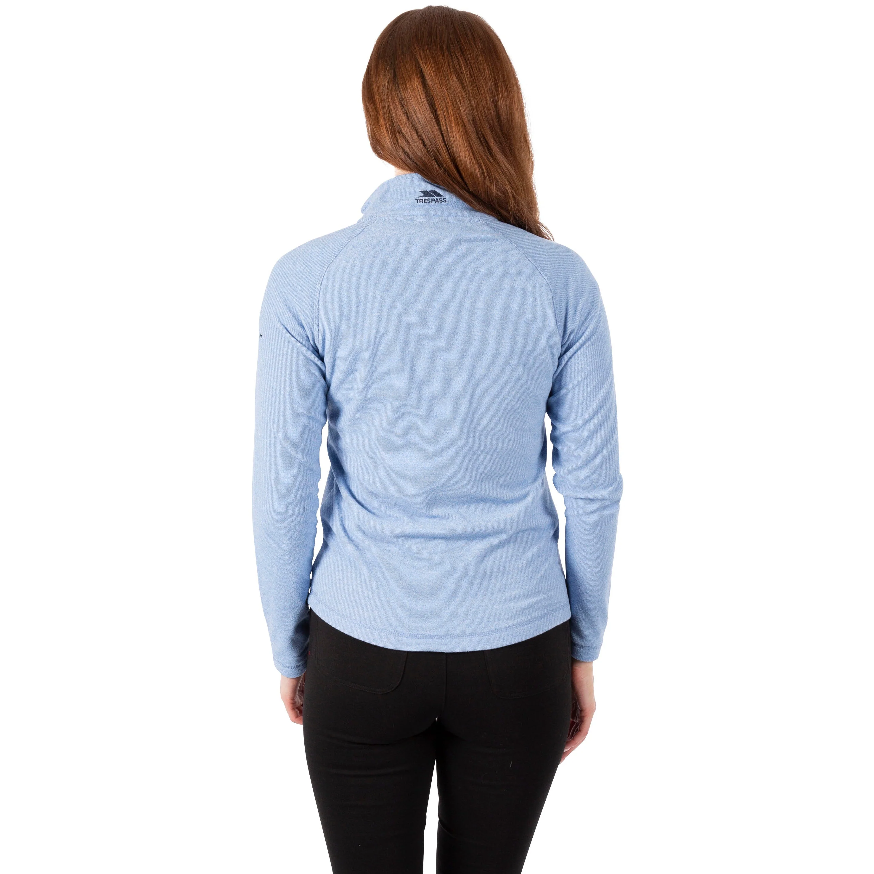 Meadows Womens 1/2 Zip Fleece in Denim Blue - Image 3