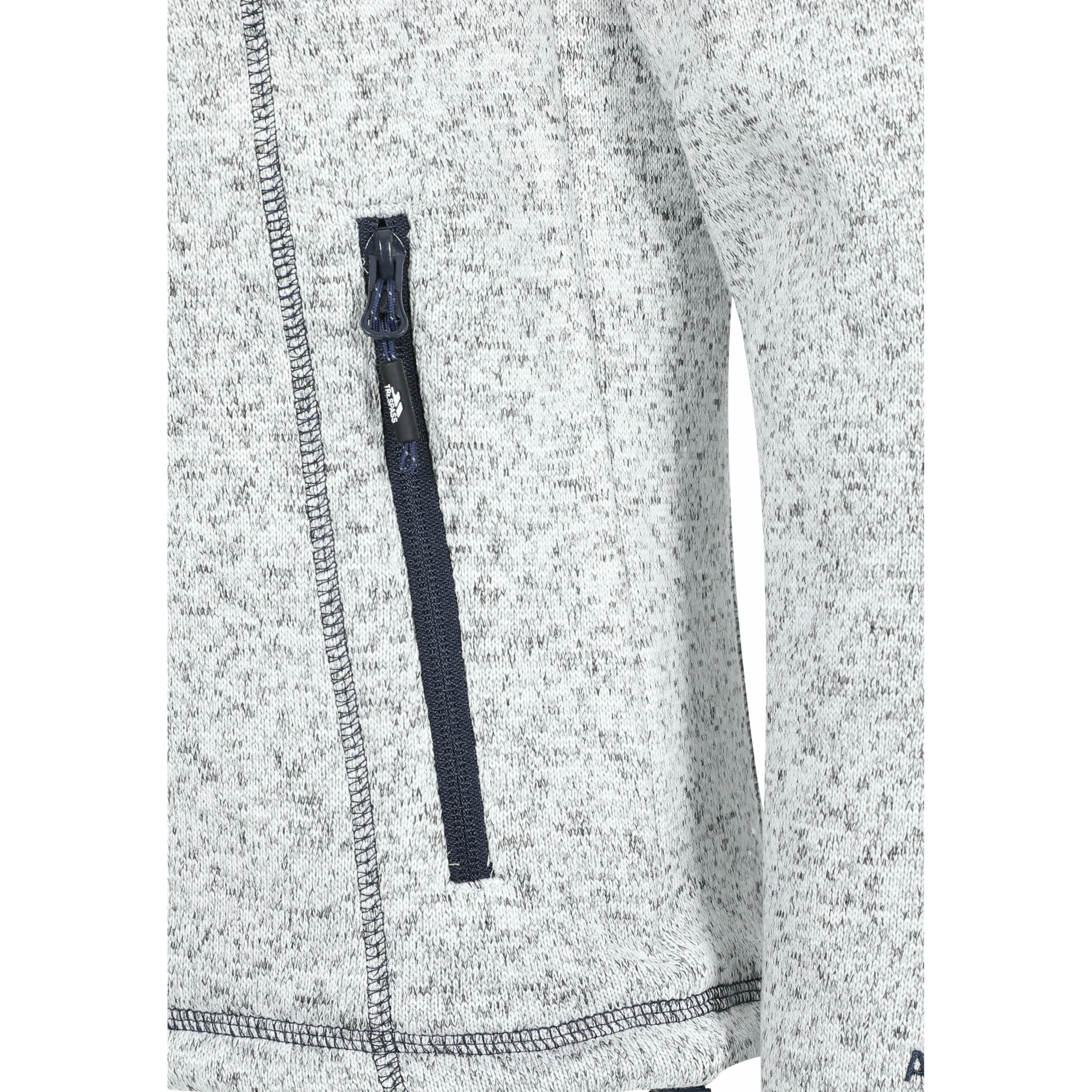 Odelia Womens Full Zip Fleece Hoodie - Ghost Navy Marl - Image 10