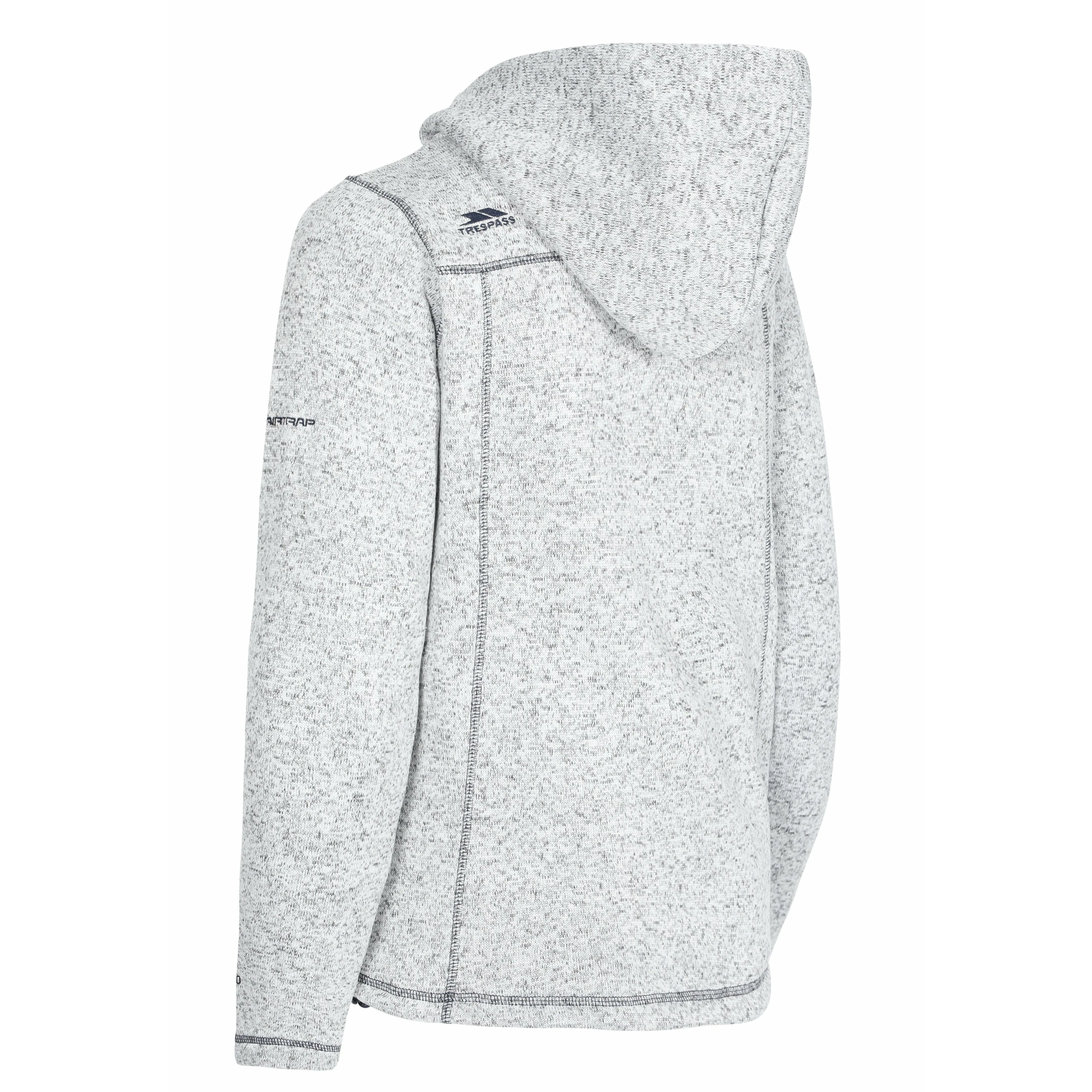 Odelia Womens Full Zip Fleece Hoodie - Ghost Navy Marl - Image 12