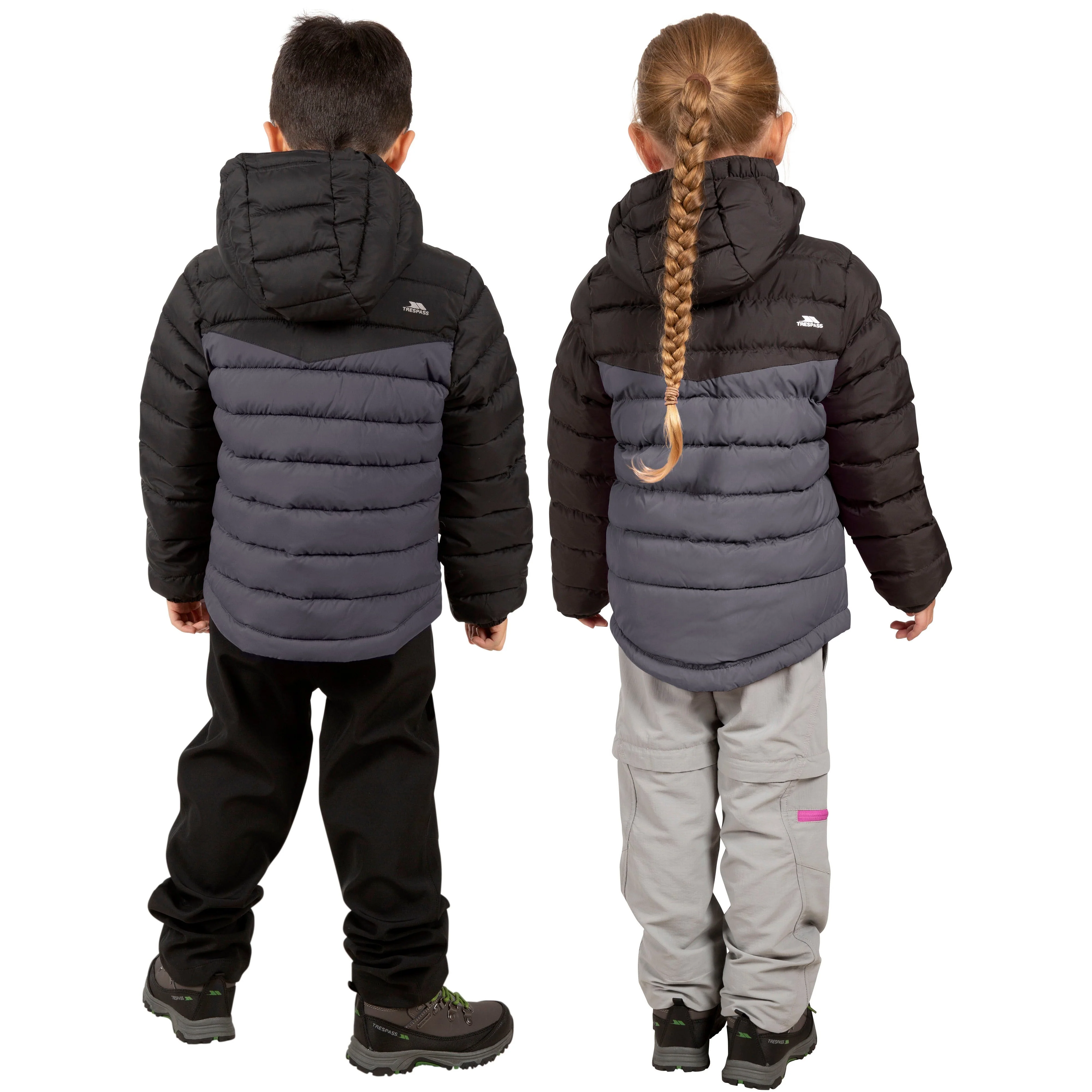 Oskar Kids Padded Jacket - Black - Image 3