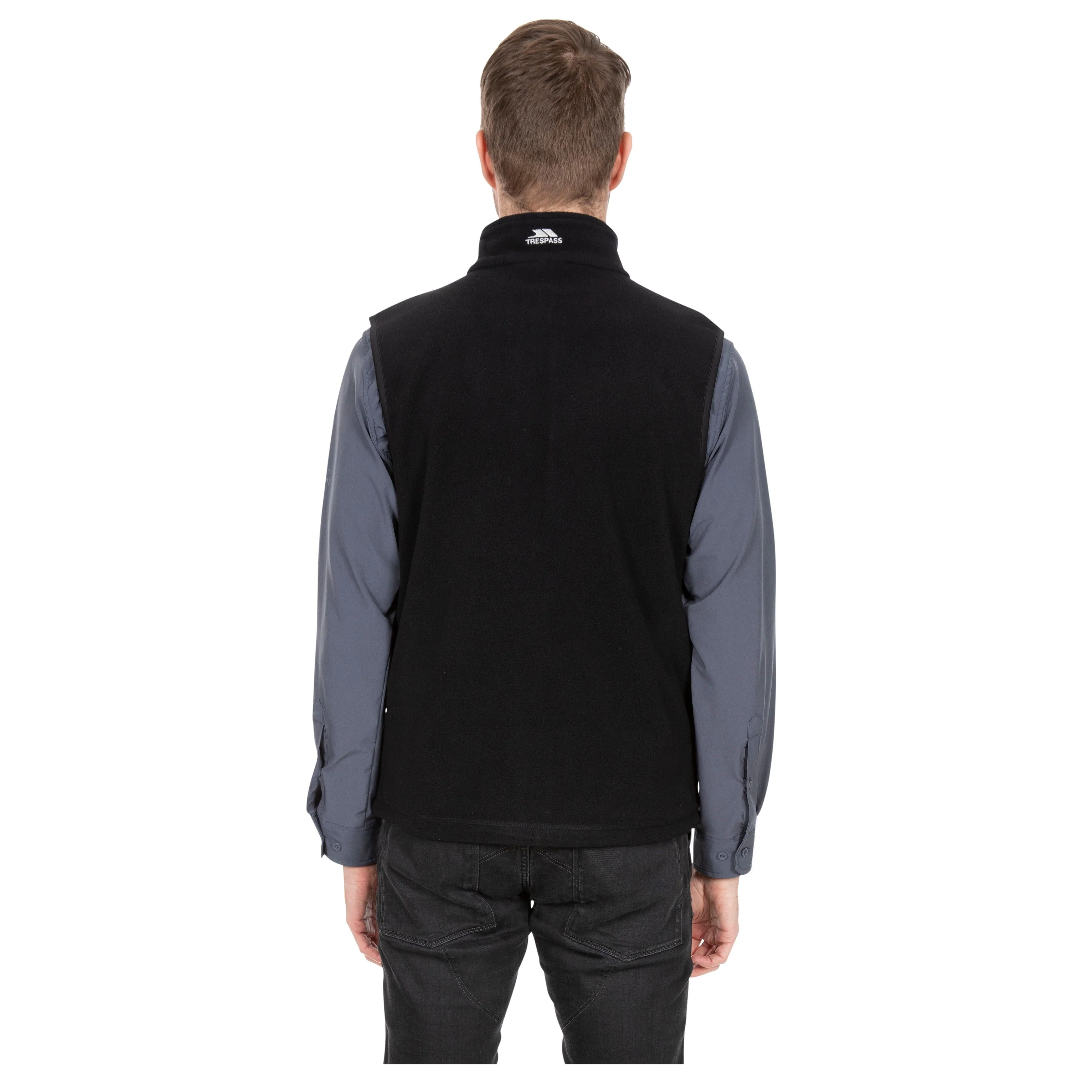 Othos 2 Mens Full Zip Fleece Gilet in Black Marl - Image 5