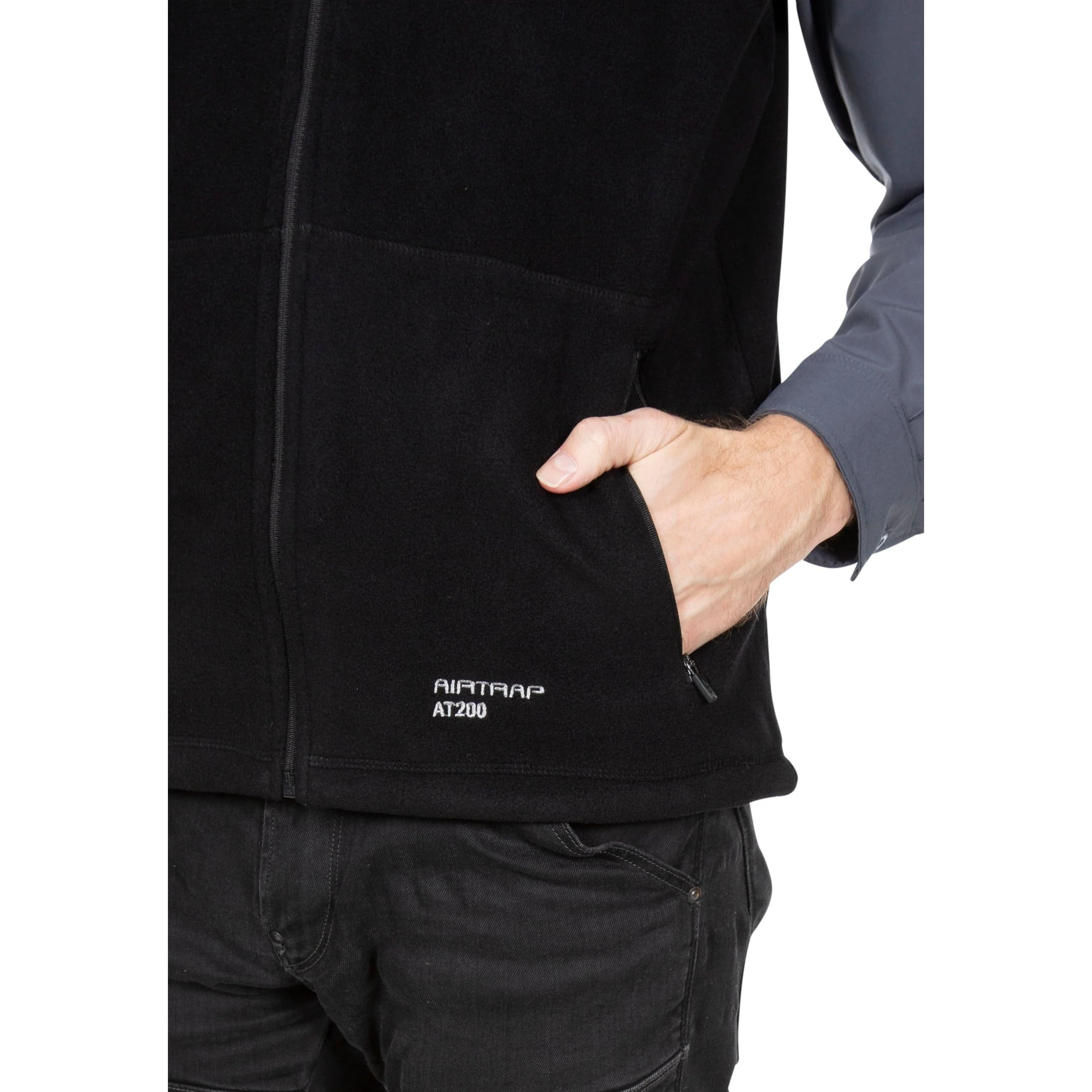 Othos 2 Mens Full Zip Fleece Gilet in Black Marl - Image 6