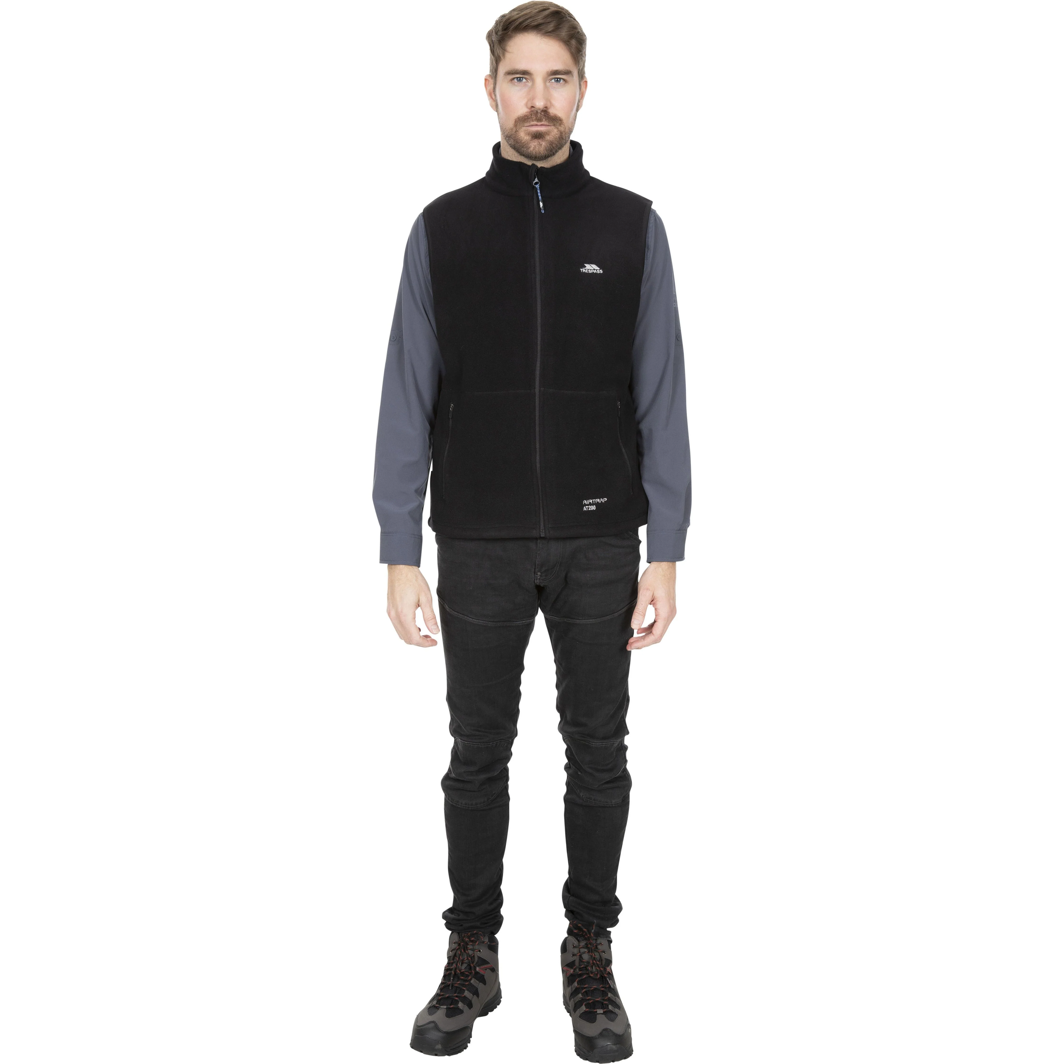 Othos 2 Mens Full Zip Fleece Gilet in Black Marl - Image 7