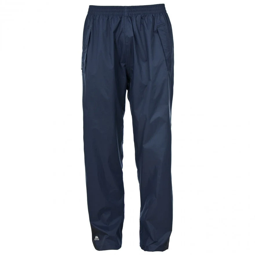 Qikpac Adults Unisex Pack Away Waterproof Trousers in Navy - Image 3