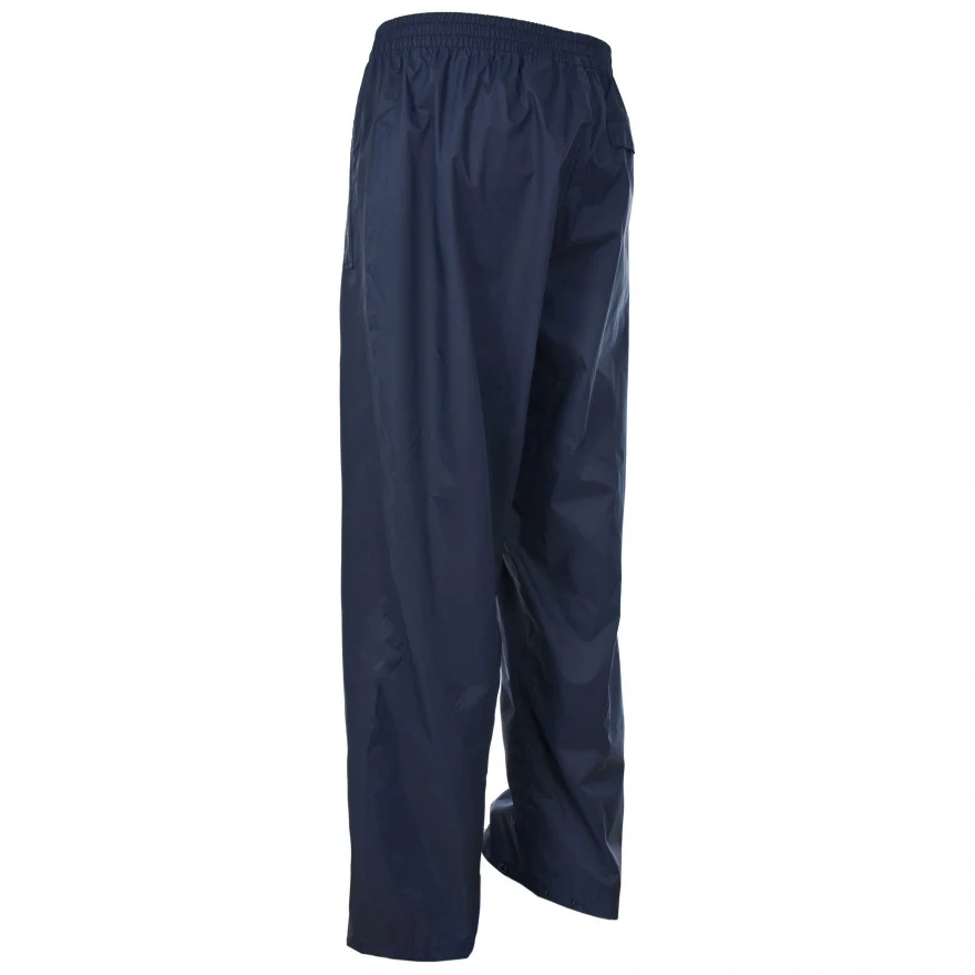 Qikpac Adults Unisex Pack Away Waterproof Trousers in Navy - Image 4