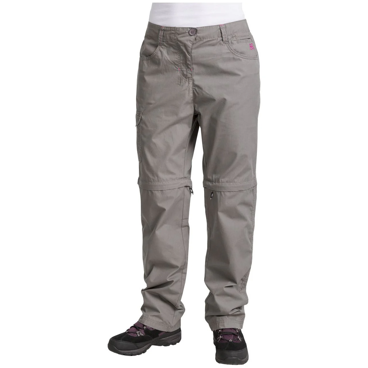 Rambler Convertible Womens Walking Trousers (Zip Off Legs) - Storm Grey - Image 4