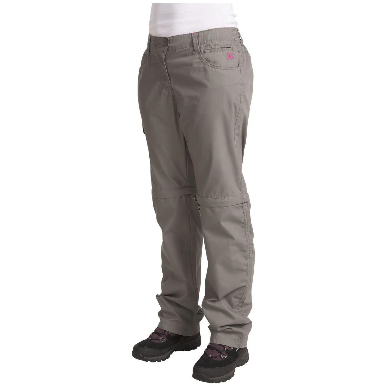Rambler Convertible Womens Walking Trousers (Zip Off Legs) - Storm Grey - Image 7