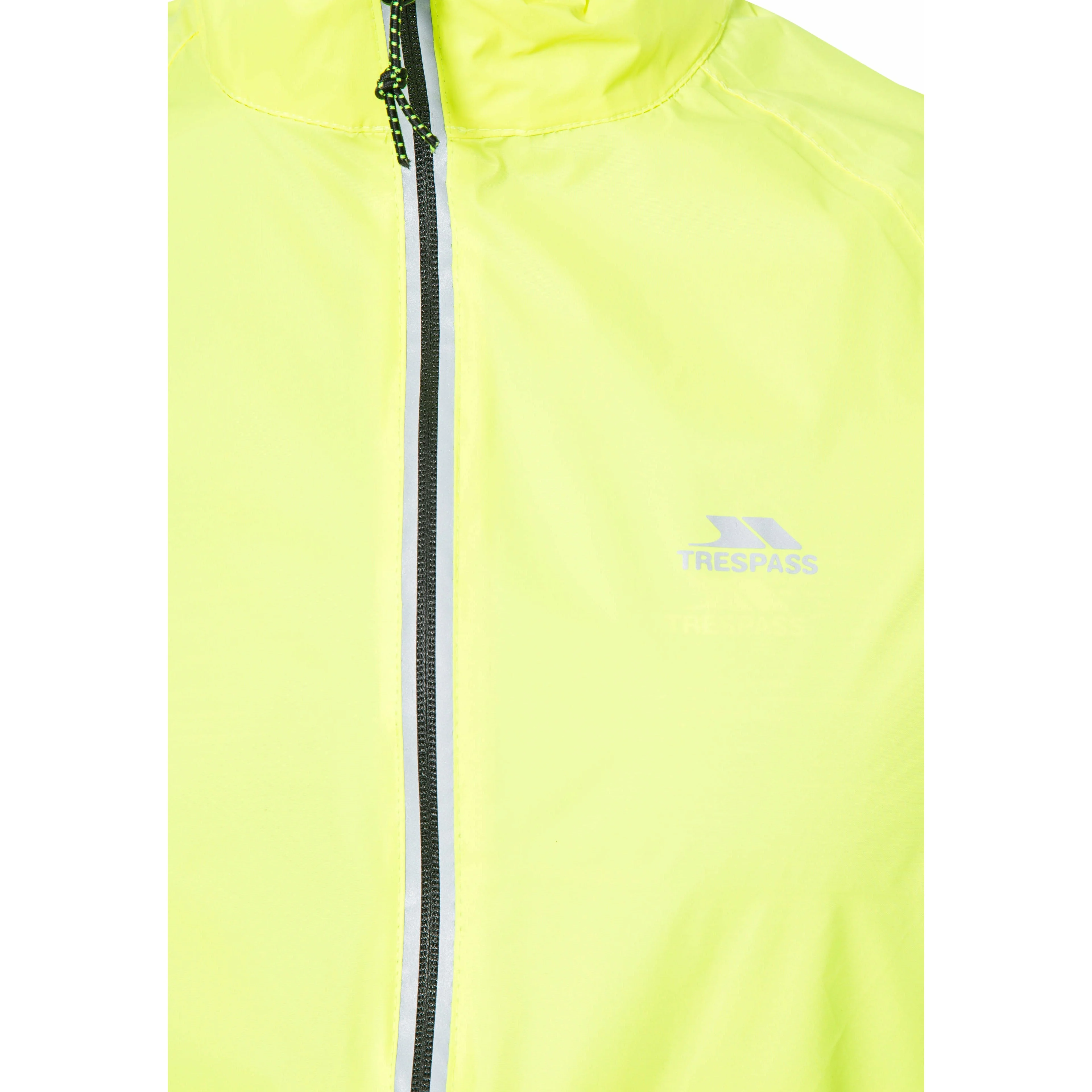 Retract Men's Hi-Vis Unpadded Waterproof Packaway Jacket in Yellow - Image 11