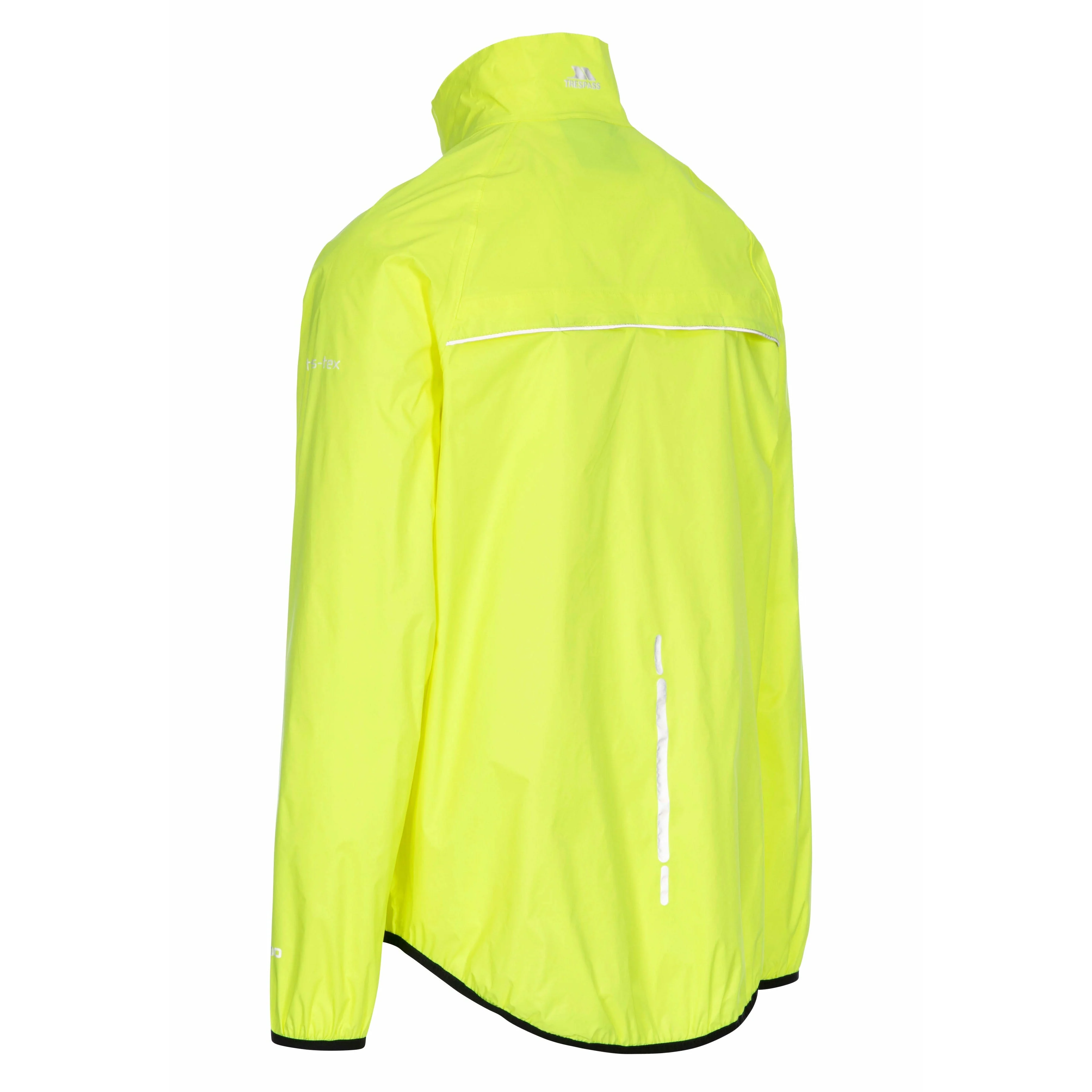 Retract Men's Hi-Vis Unpadded Waterproof Packaway Jacket in Yellow - Image 8
