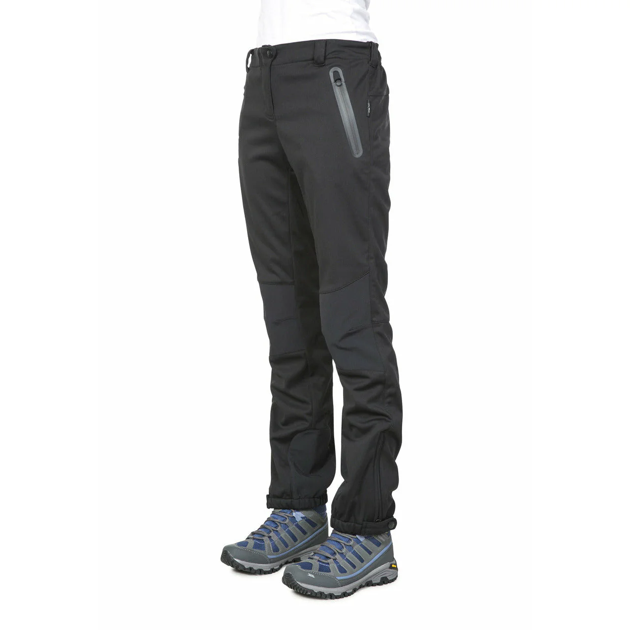Sola - Women's Dlx Breathable Softshell Walking Trousers - Black - Image 5