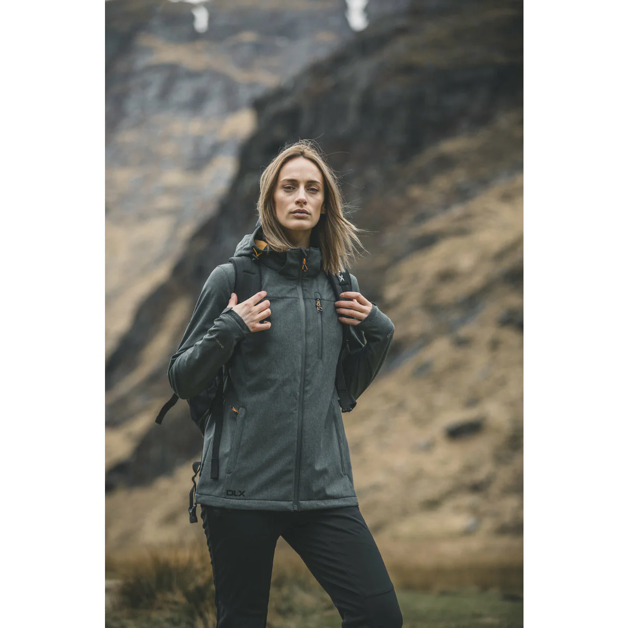 Sola - Women's Dlx Breathable Softshell Walking Trousers - Black - Image 6