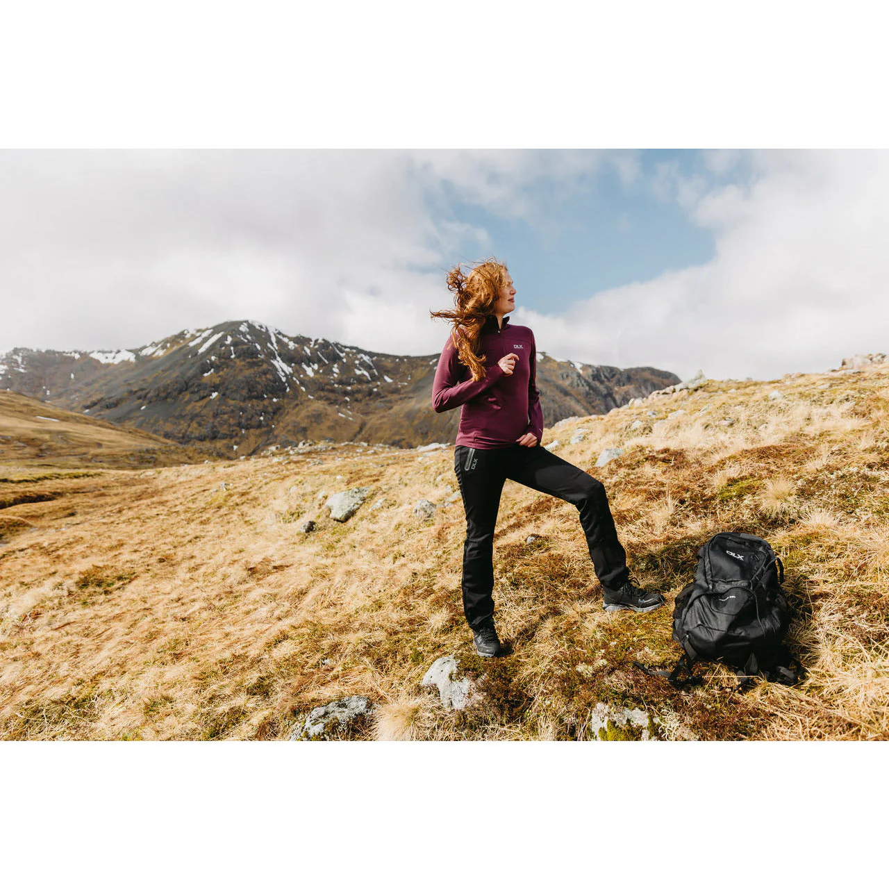 Sola - Women's Dlx Breathable Softshell Walking Trousers - Black - Image 8