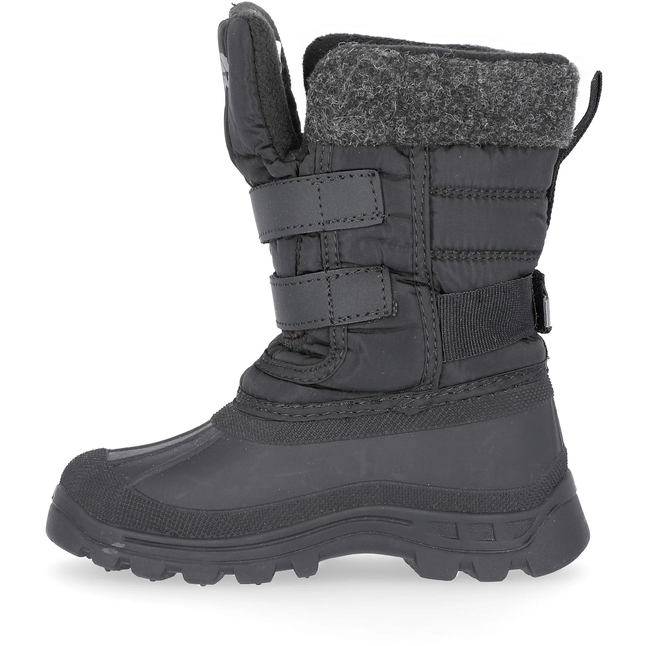 Strachan 2 Boys' Waterproof Snow Boots in Black - Image 3