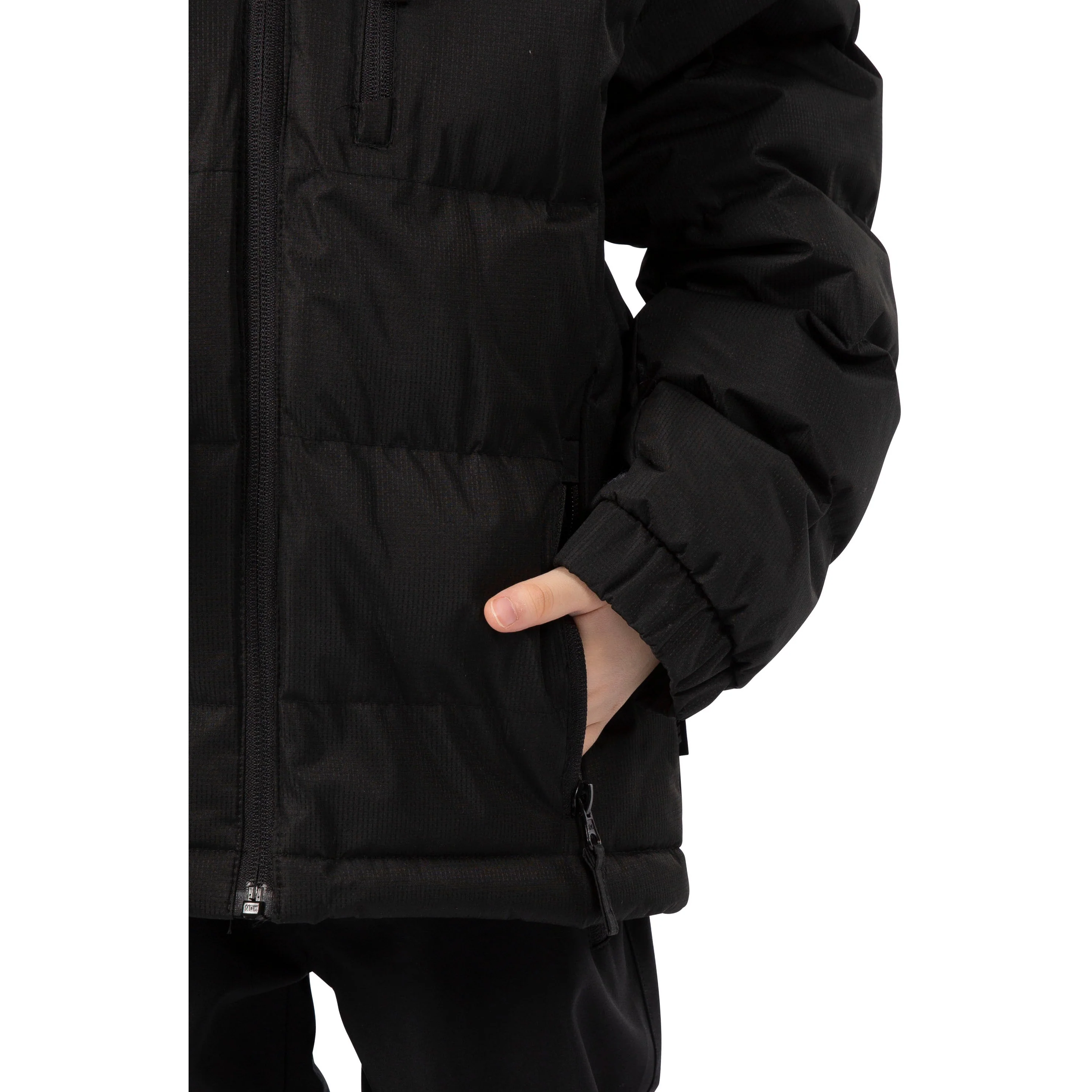 Tuff Boys Padded Casual Jacket in Black - Image 4