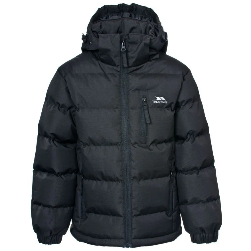 Tuff Boys Padded Casual Jacket in Black - Image 6